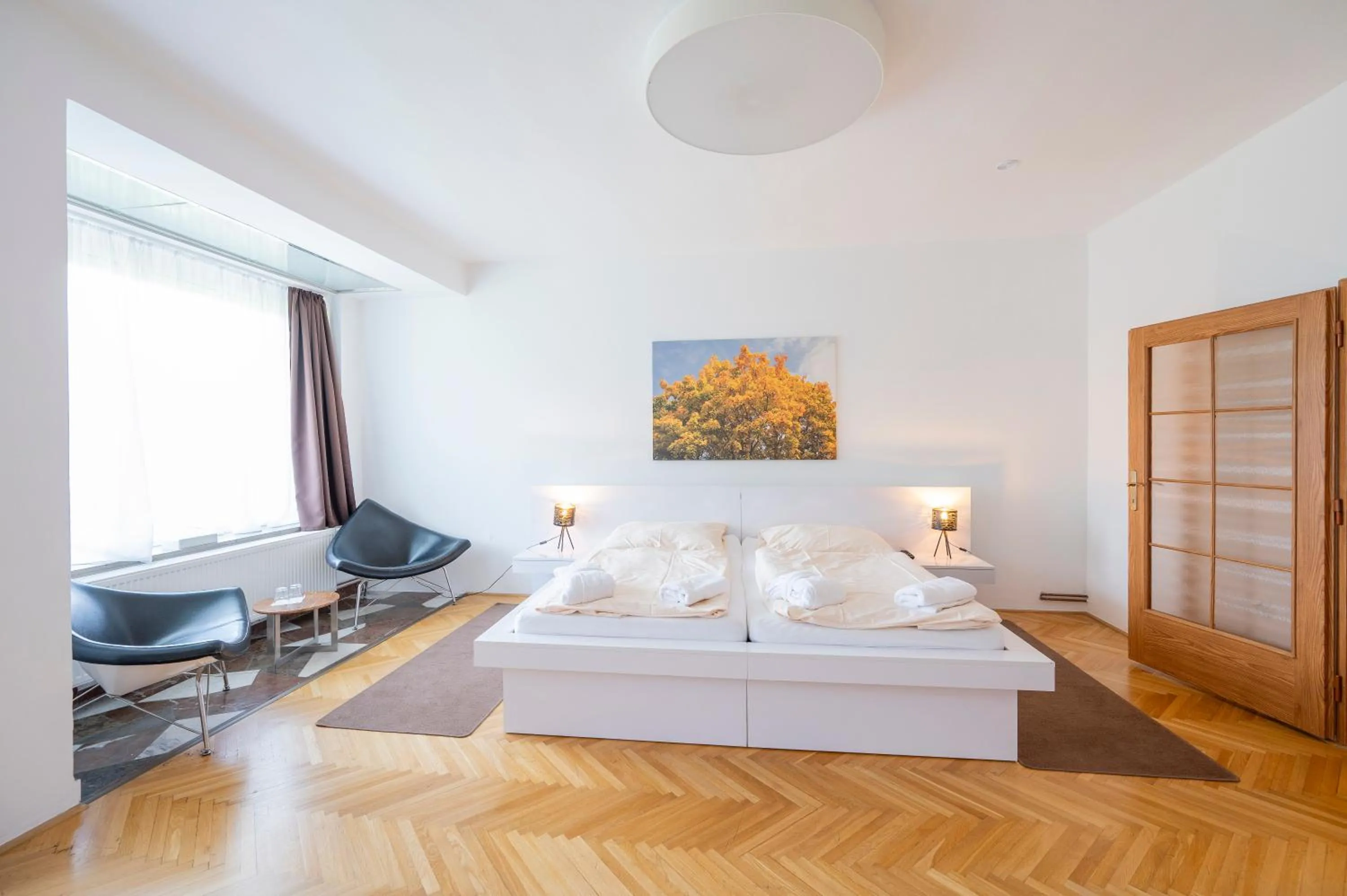 Bed in Wellness Hotel Orlík