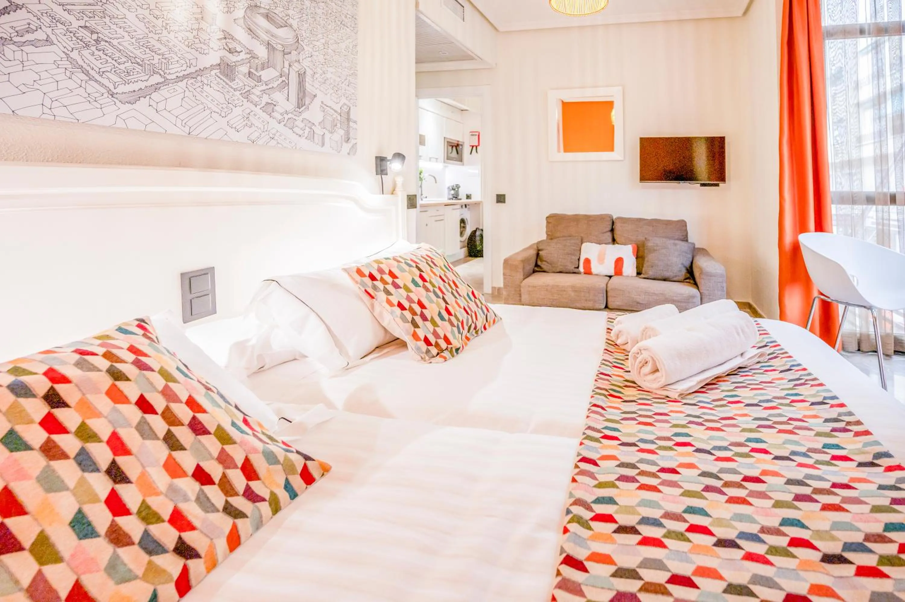 Photo of the whole room, Bed in Apartamentos G3 Galeon