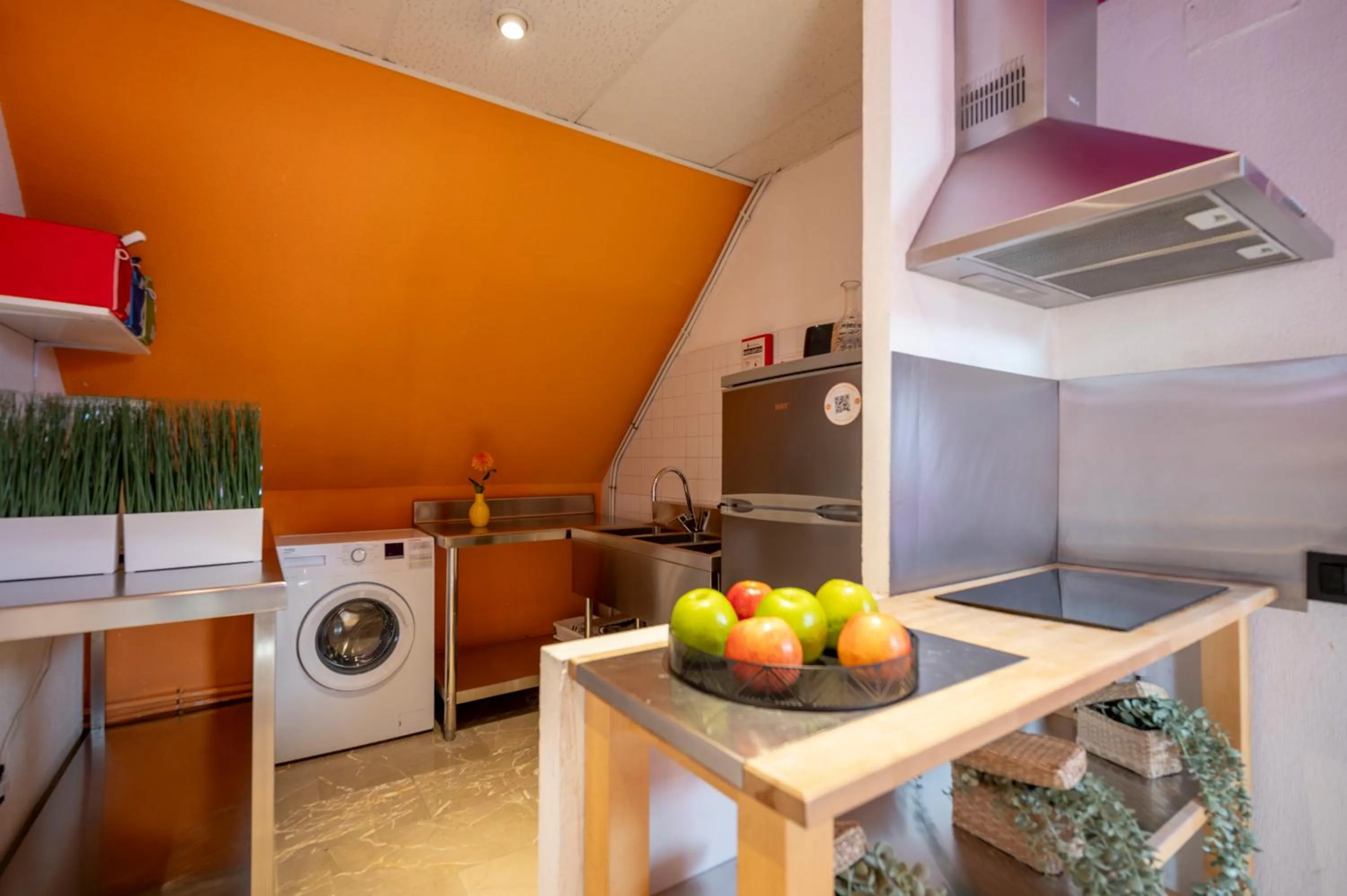 Kitchen or kitchenette in Apartamentos G3 Galeon