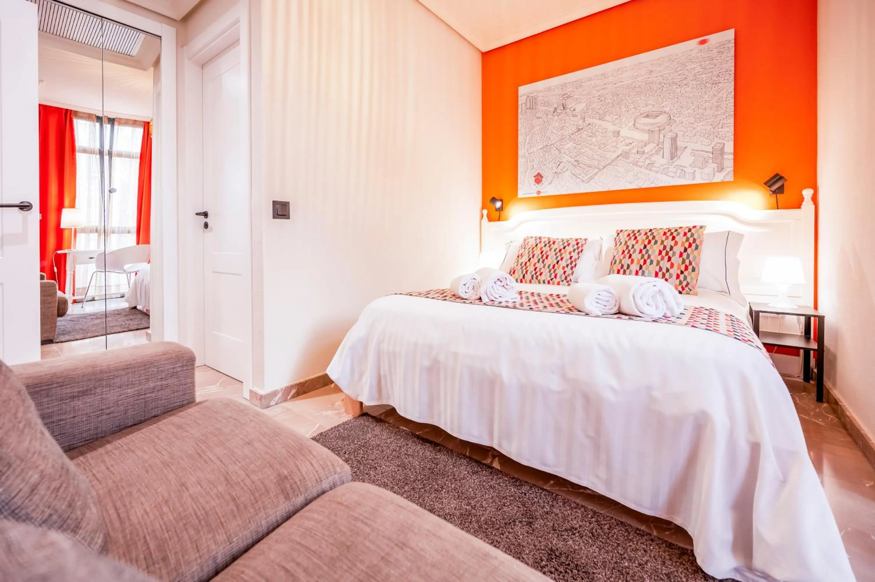 Bed in Apartamentos G3 Galeon