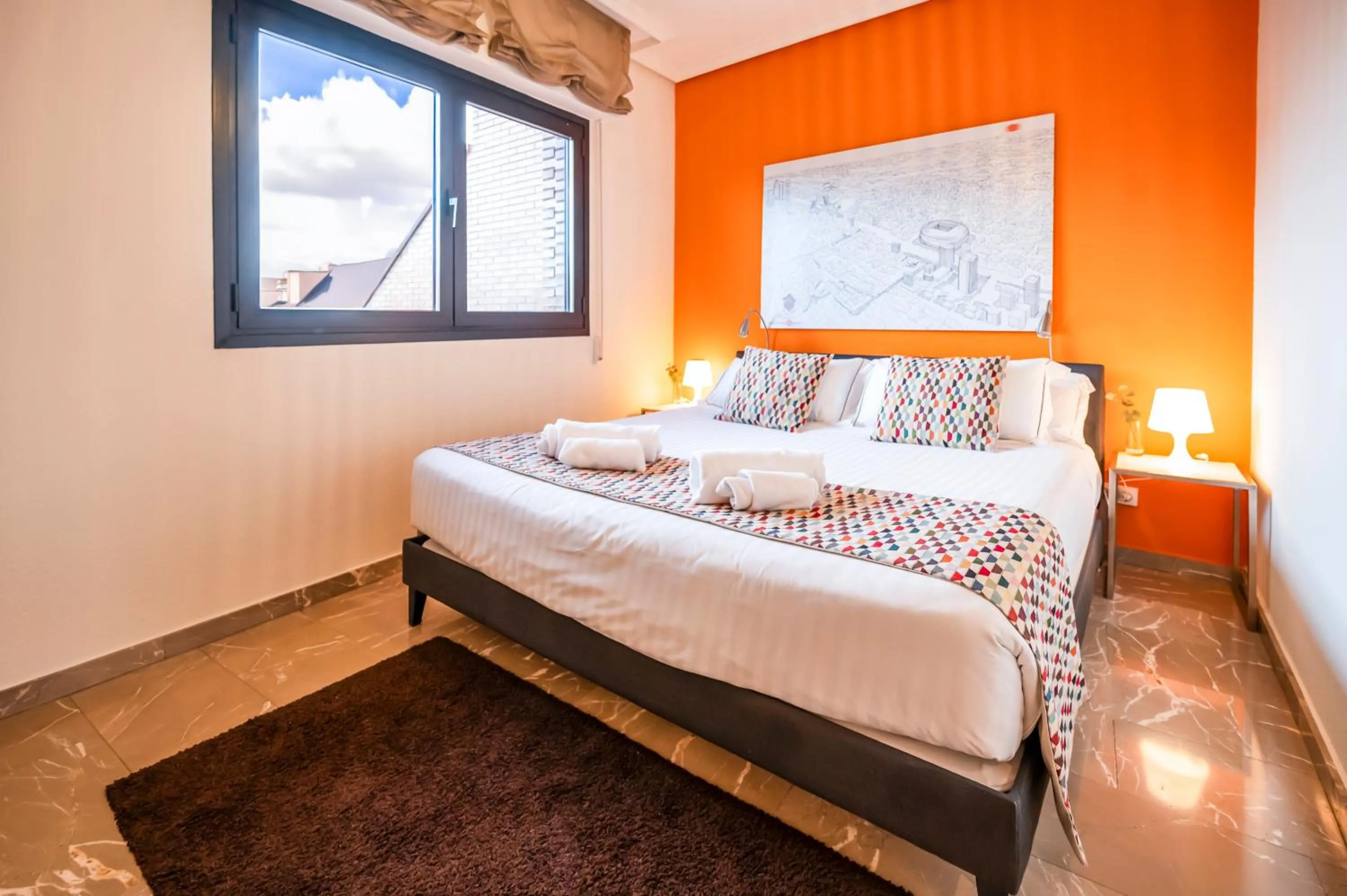 Bed in Apartamentos G3 Galeon