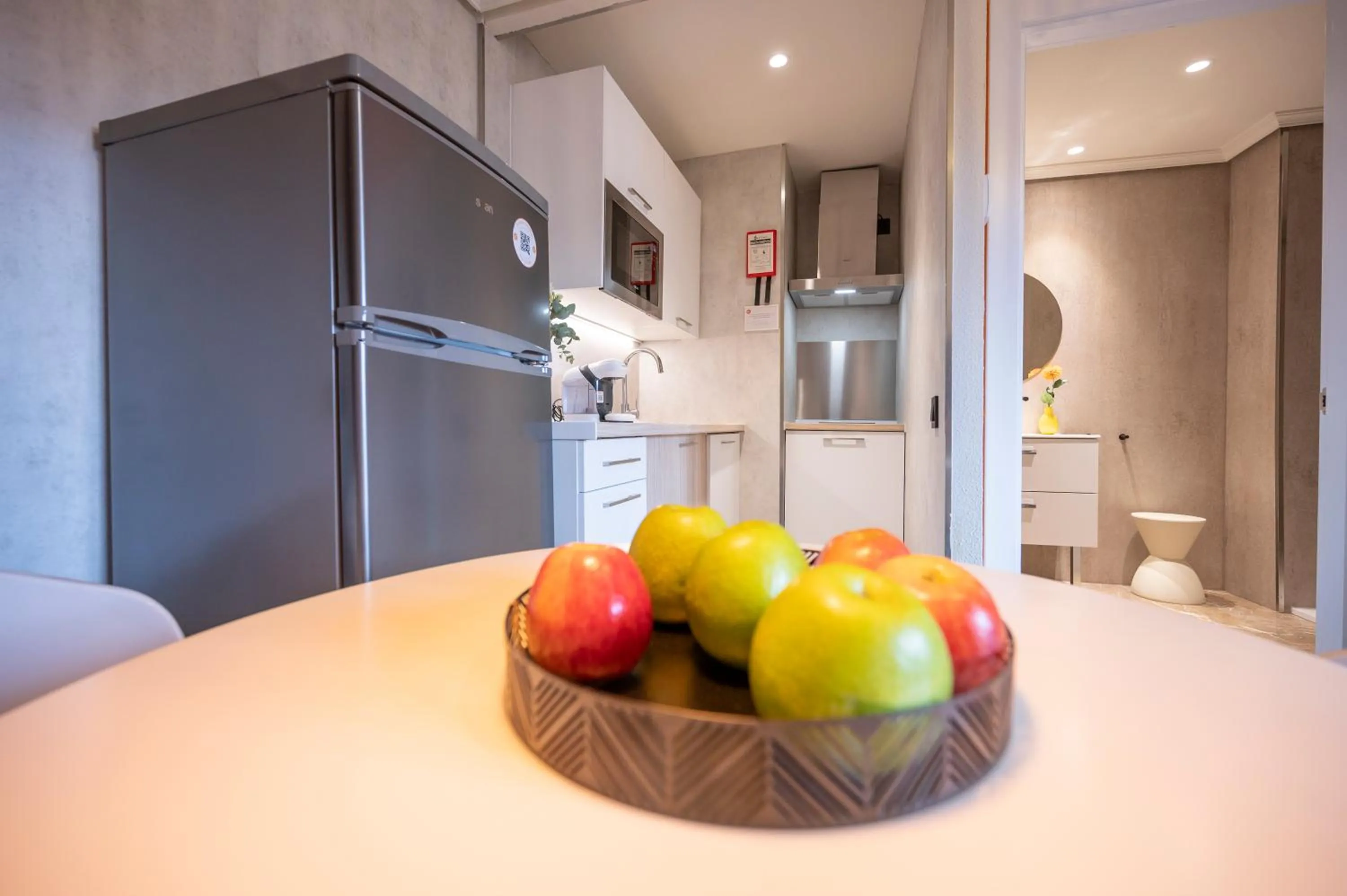 Kitchen or kitchenette in Apartamentos G3 Galeon