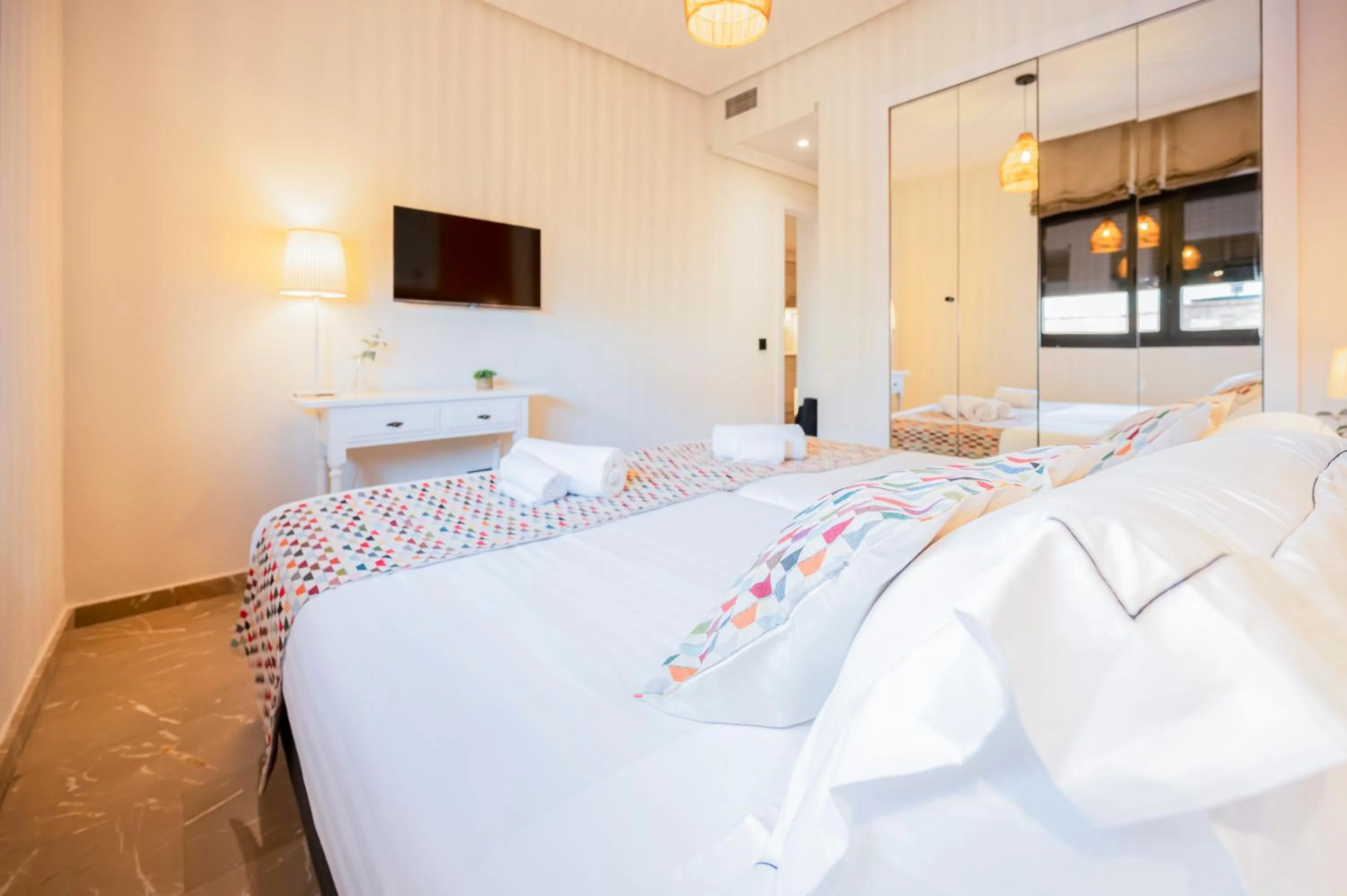 Bed in Apartamentos G3 Galeon