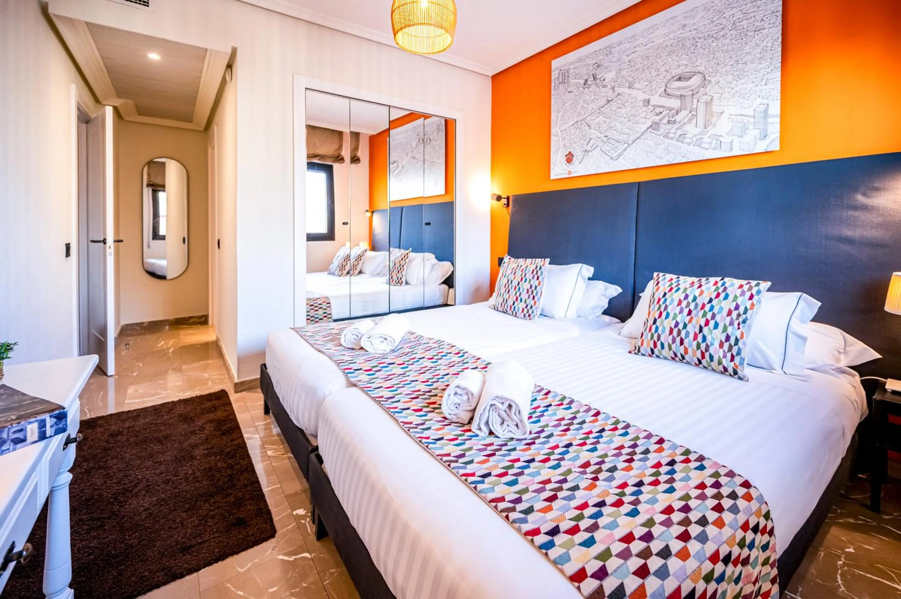 Bed in Apartamentos G3 Galeon