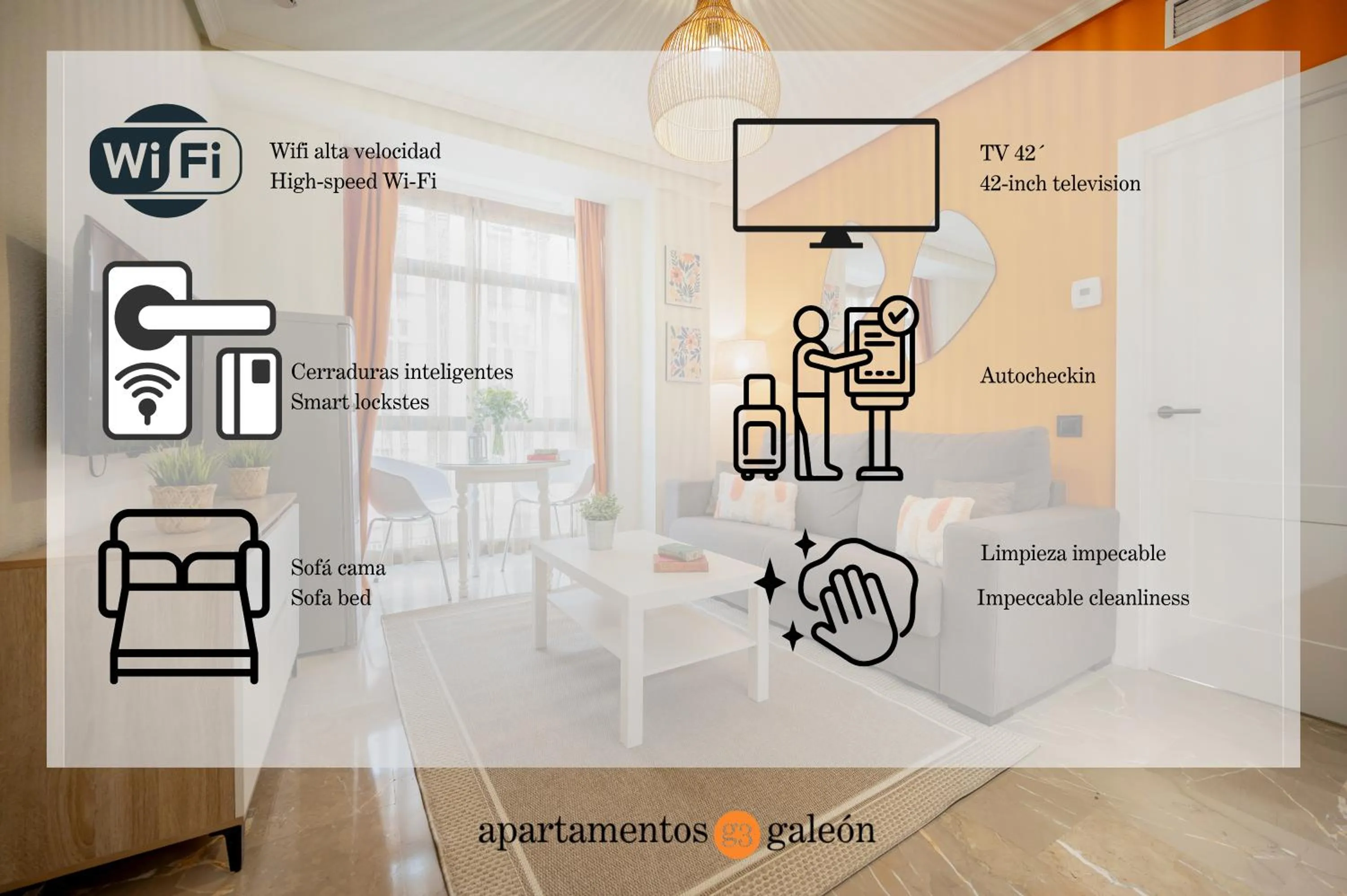 Text overlay in Apartamentos G3 Galeon