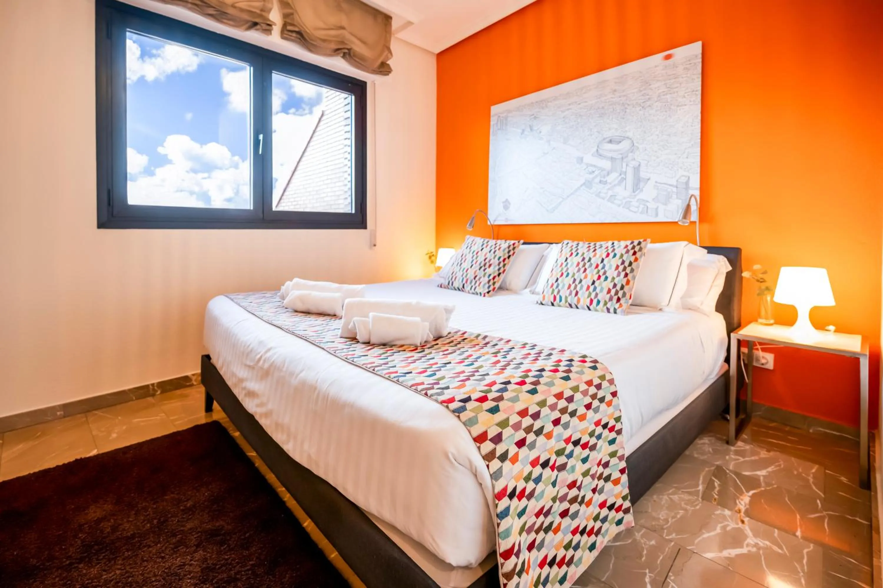 Bed in Apartamentos G3 Galeon