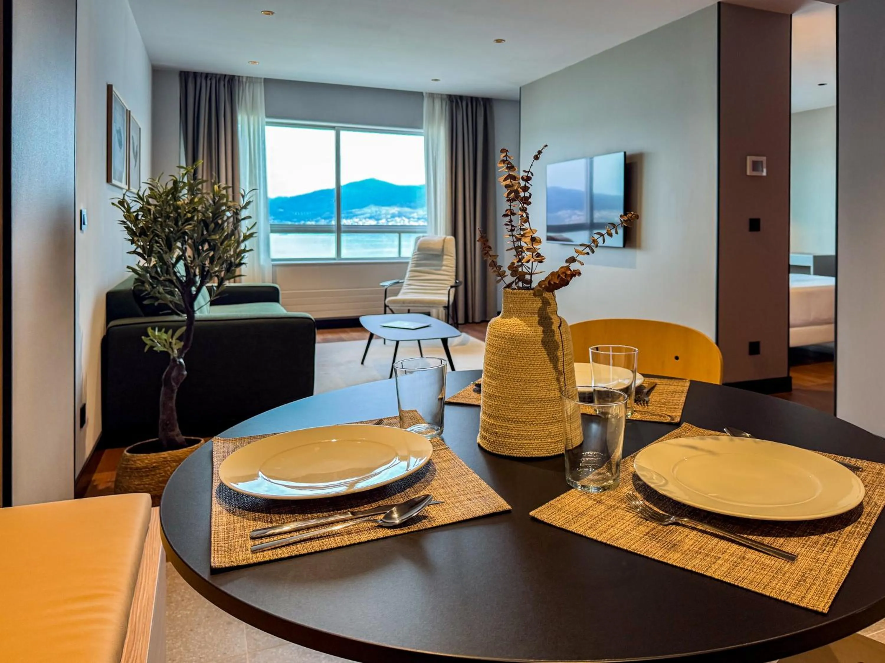 Seating area in Hotel Bahía de Vigo