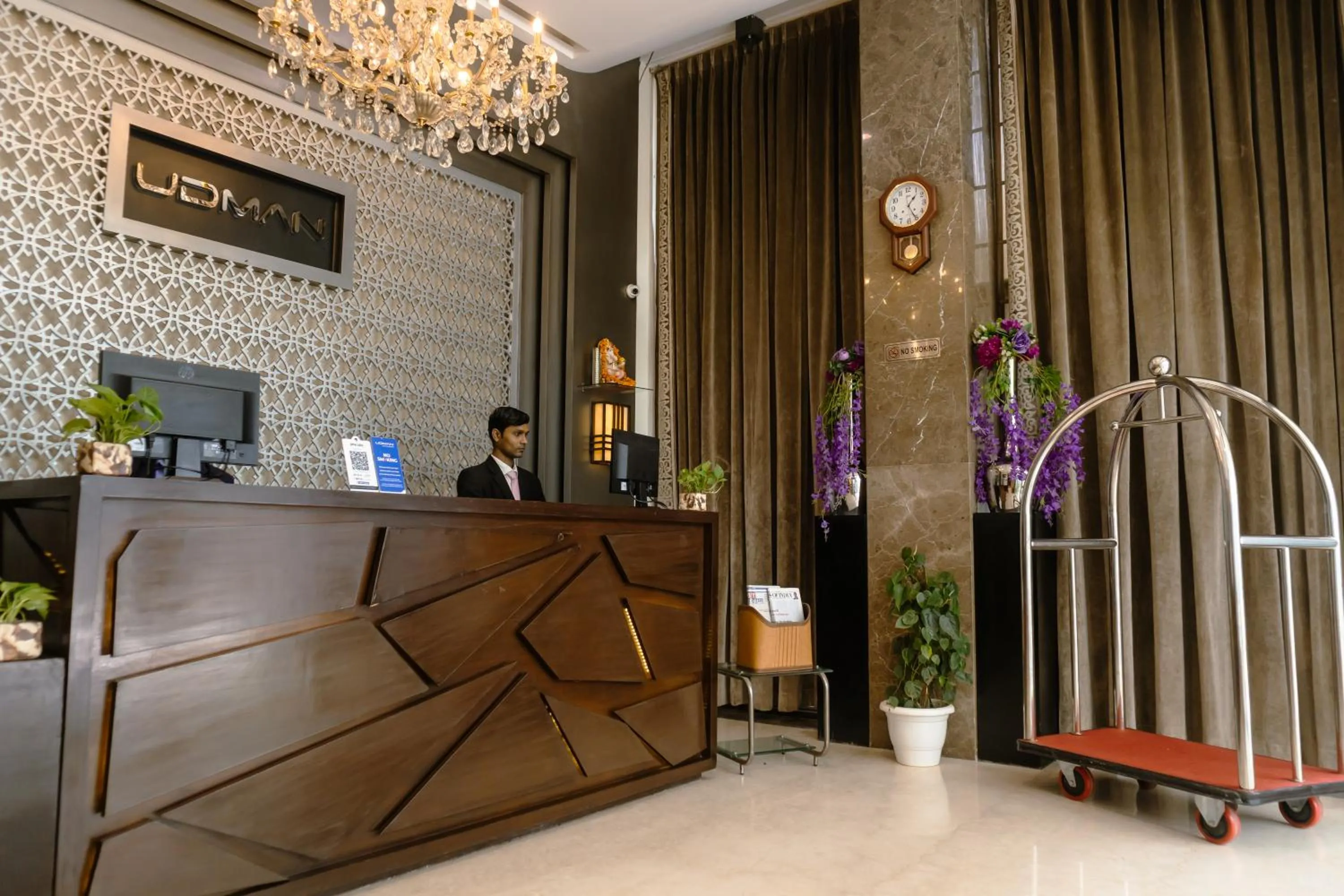 Lobby or reception in Udman Hotel Chhattarpur