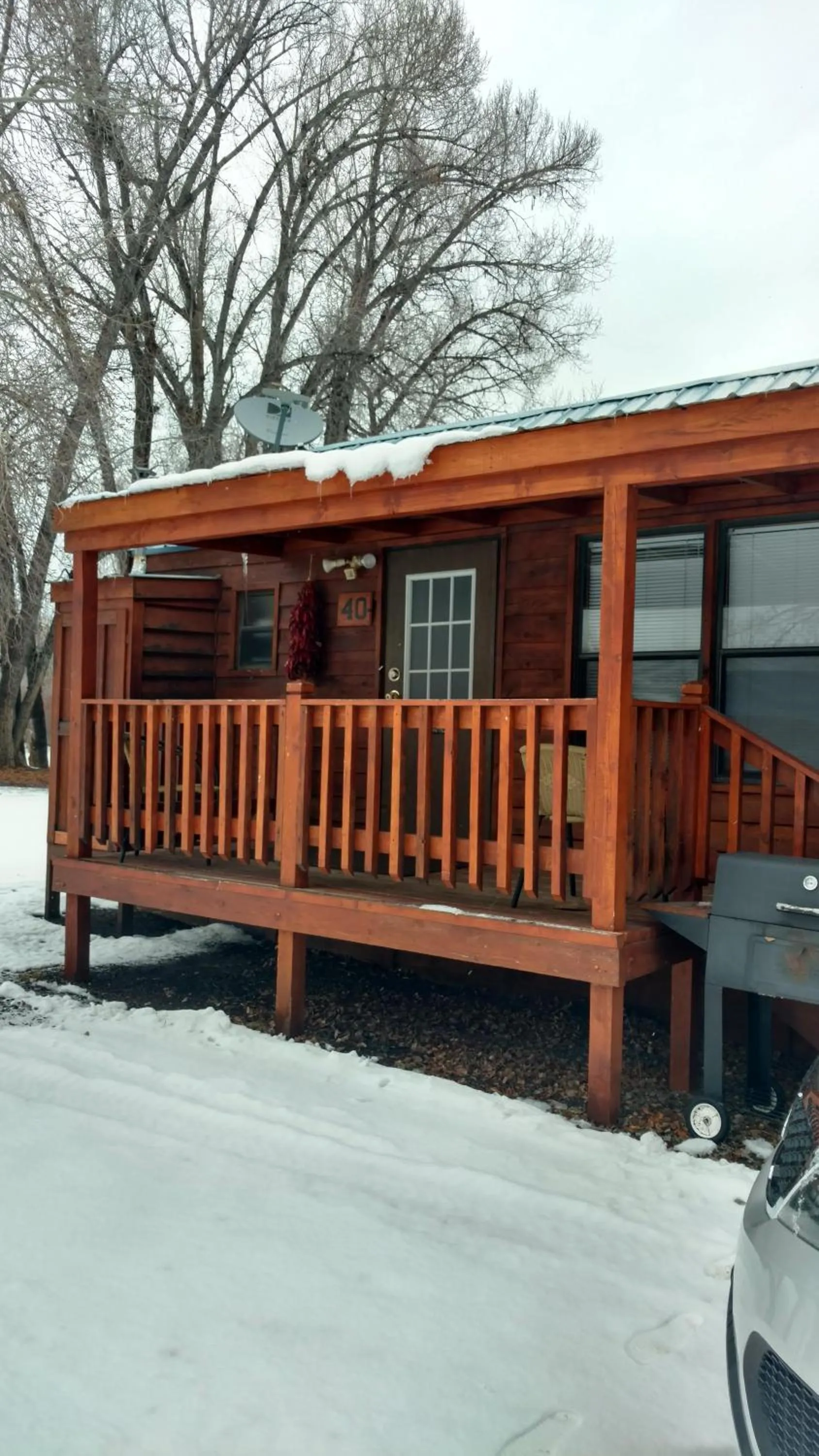 Patio in Chama River Bend Lodge
