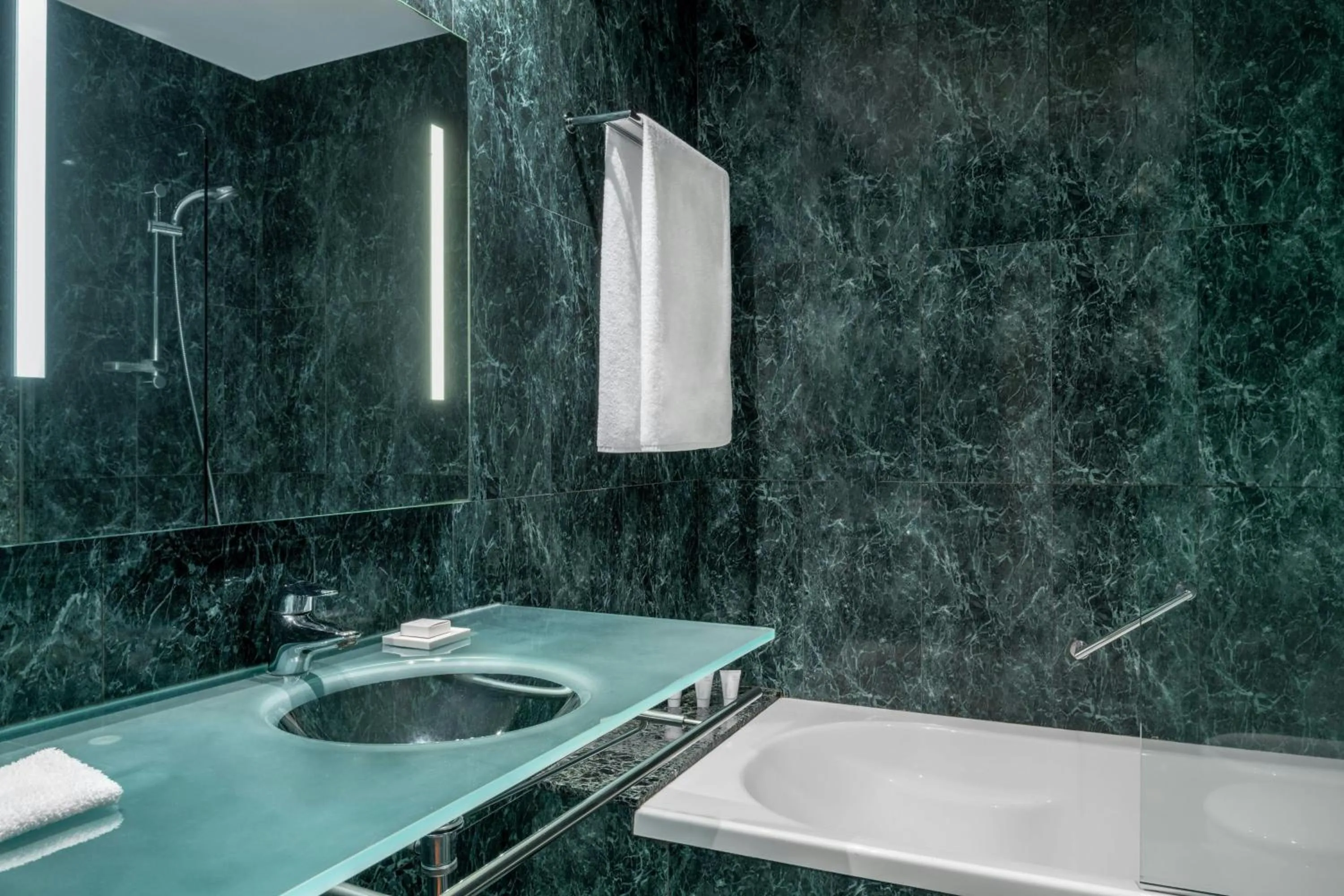 Bathroom in AC Hotel A Coruña by Marriott