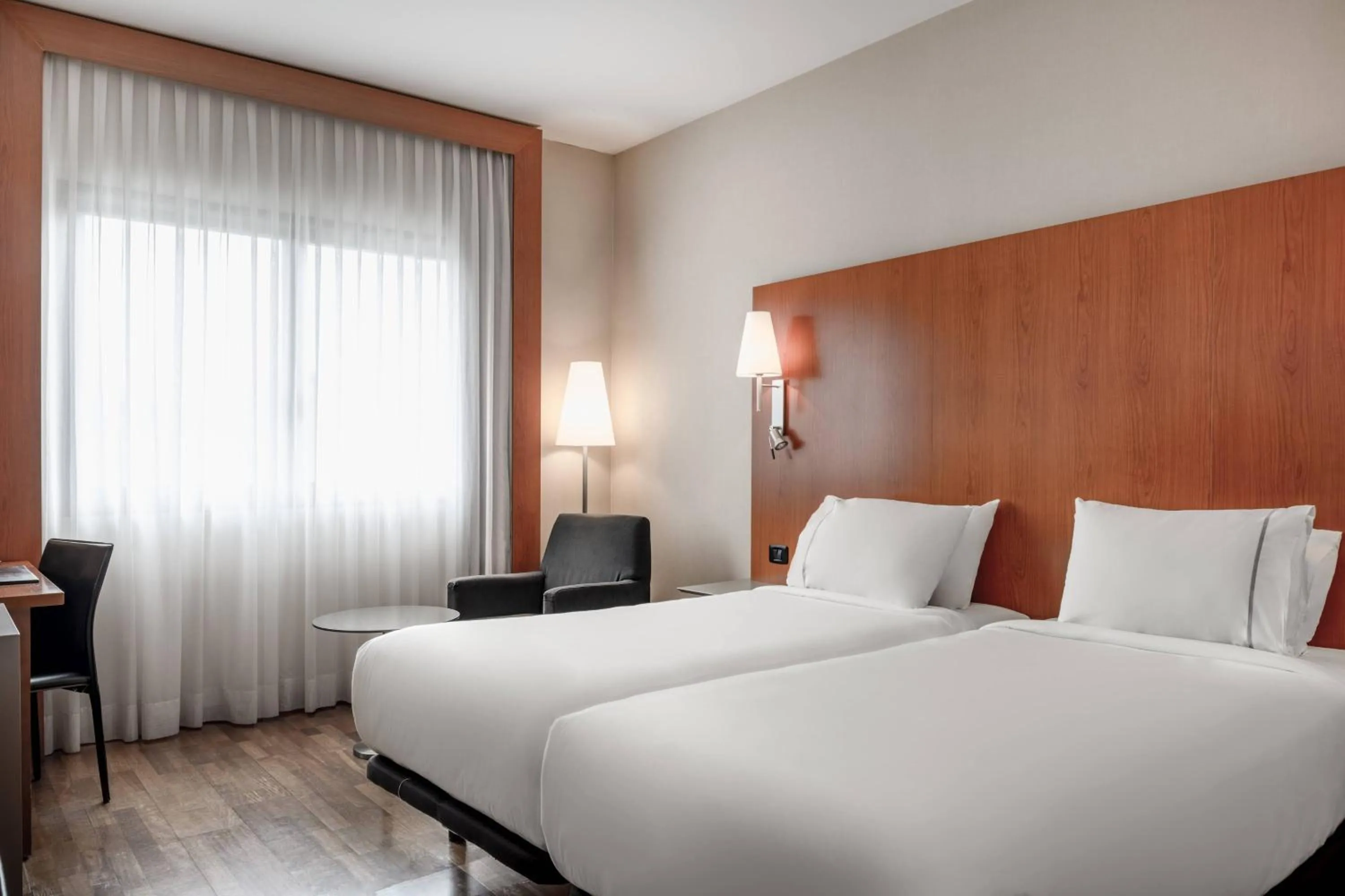 Photo of the whole room, Bed in AC Hotel A Coruña by Marriott