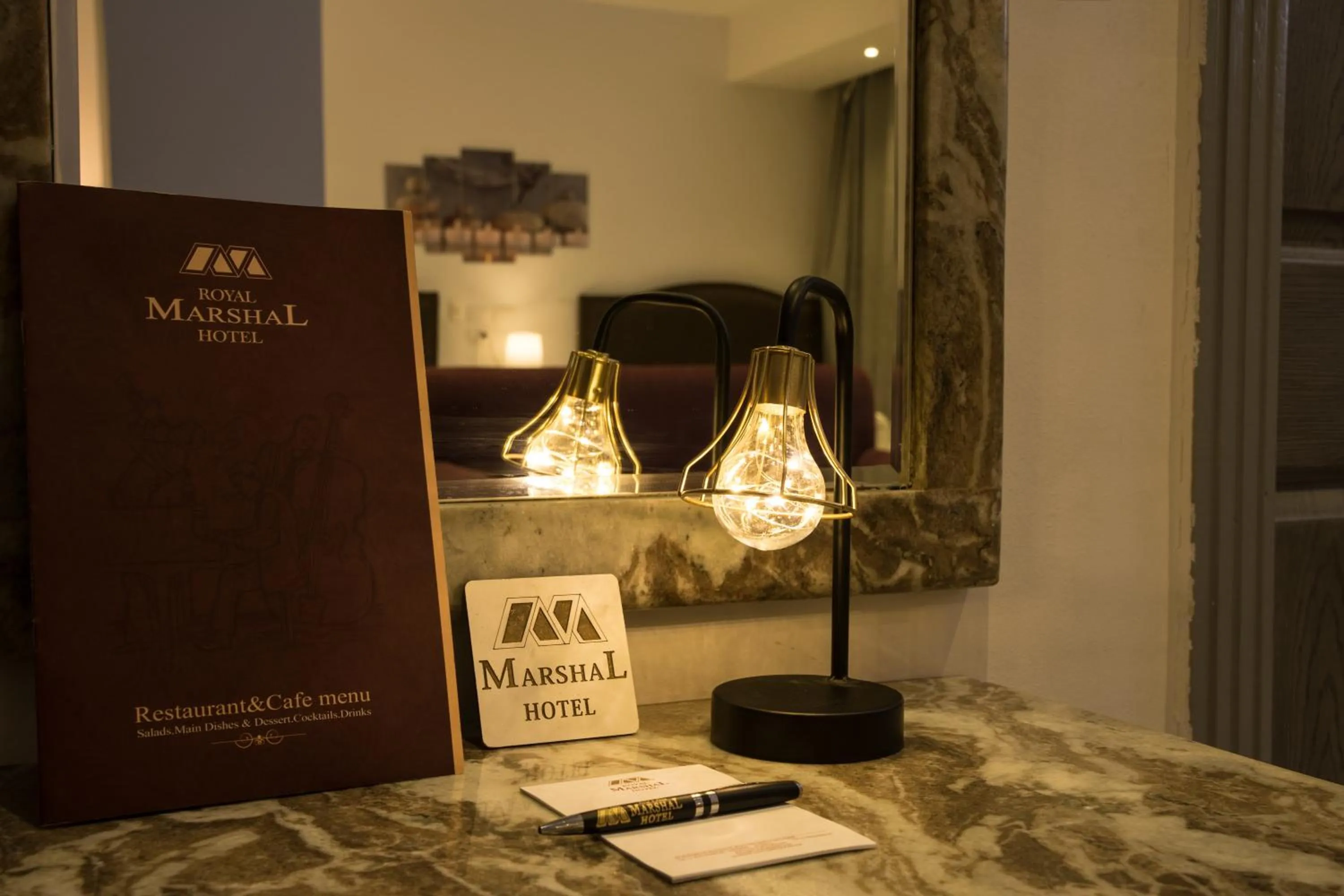 Decorative detail in Hotel Royal Marshal