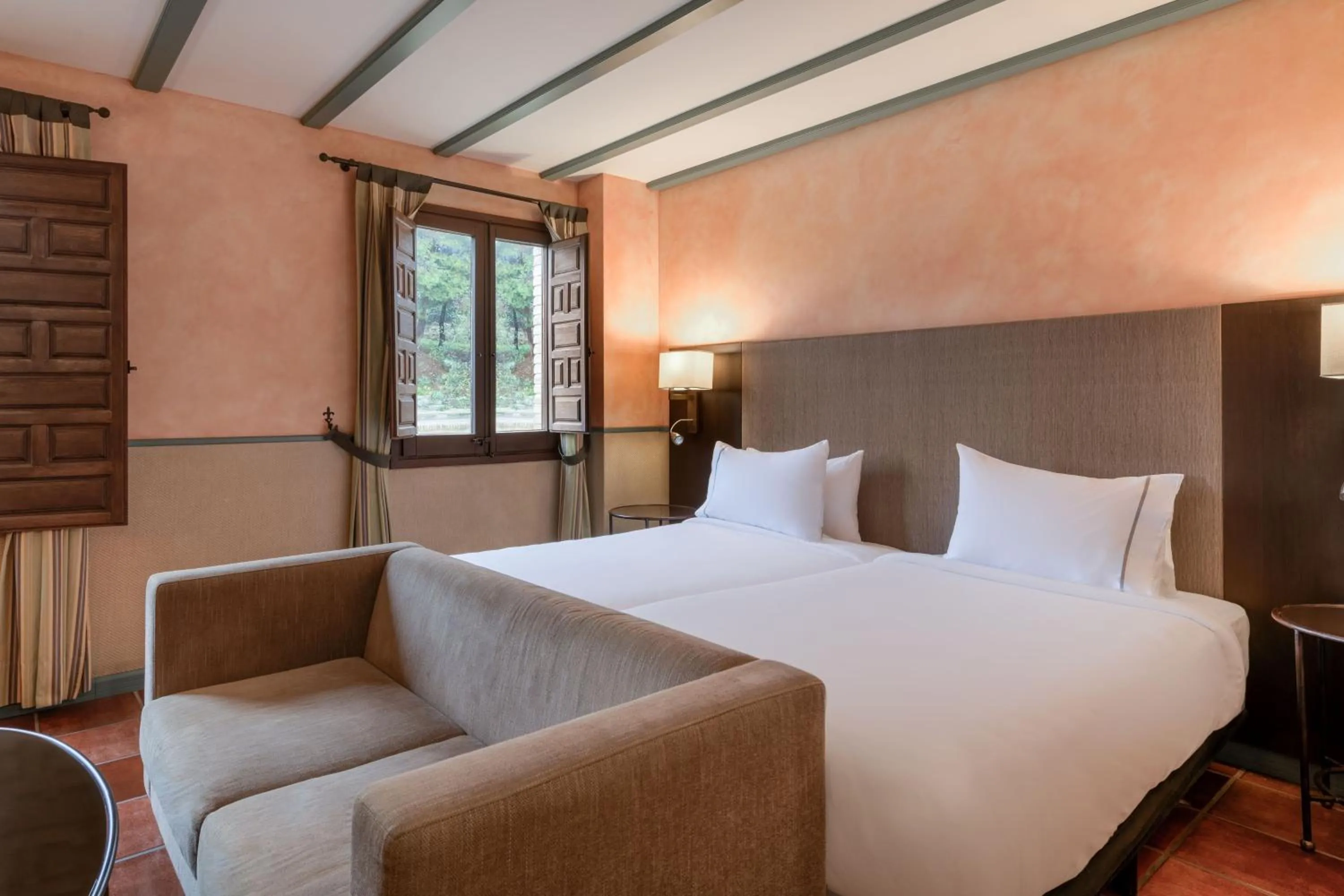 Photo of the whole room, Bed in AC Hotel Ciudad de Toledo by Marriott