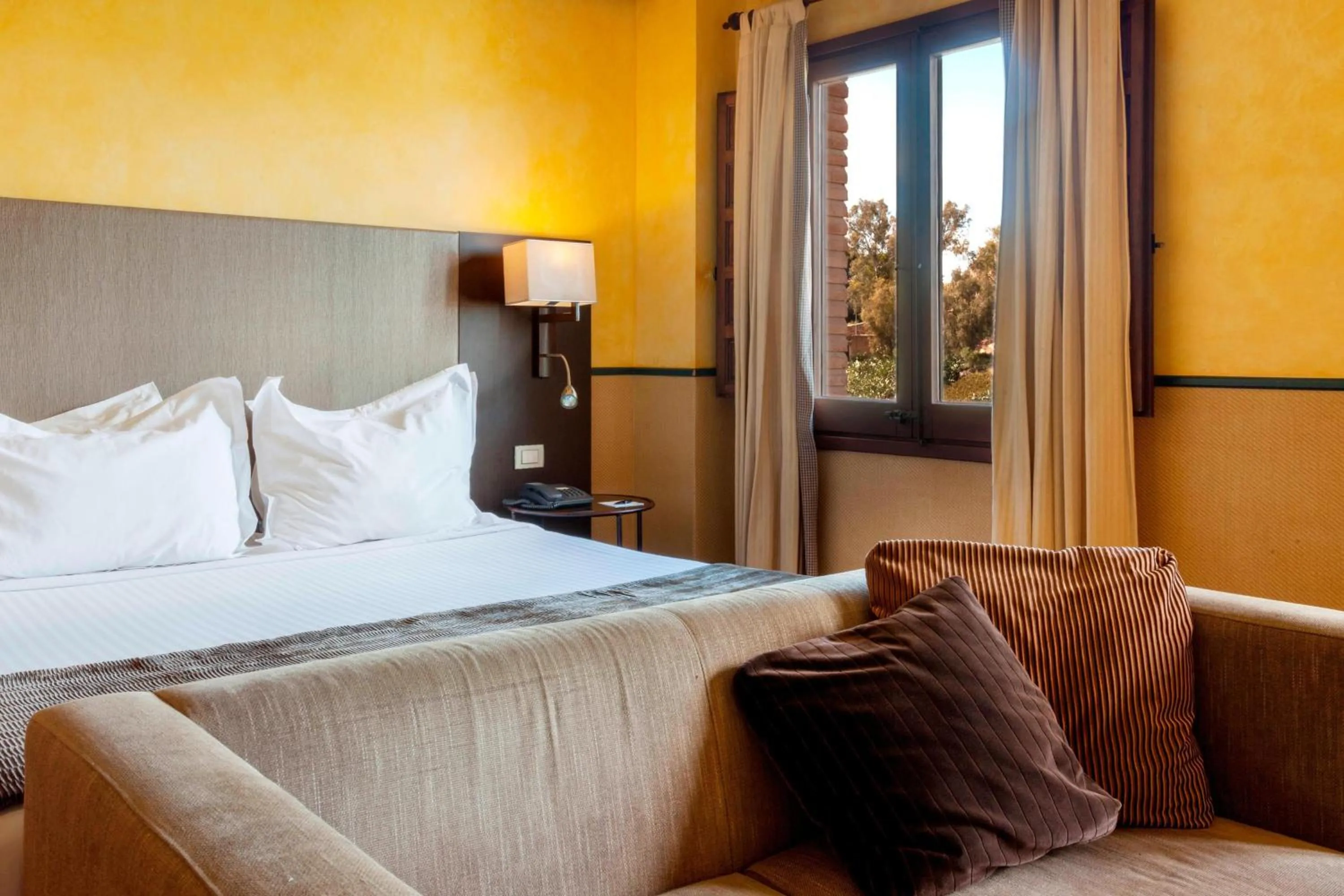 Photo of the whole room, Bed in AC Hotel Ciudad de Toledo by Marriott