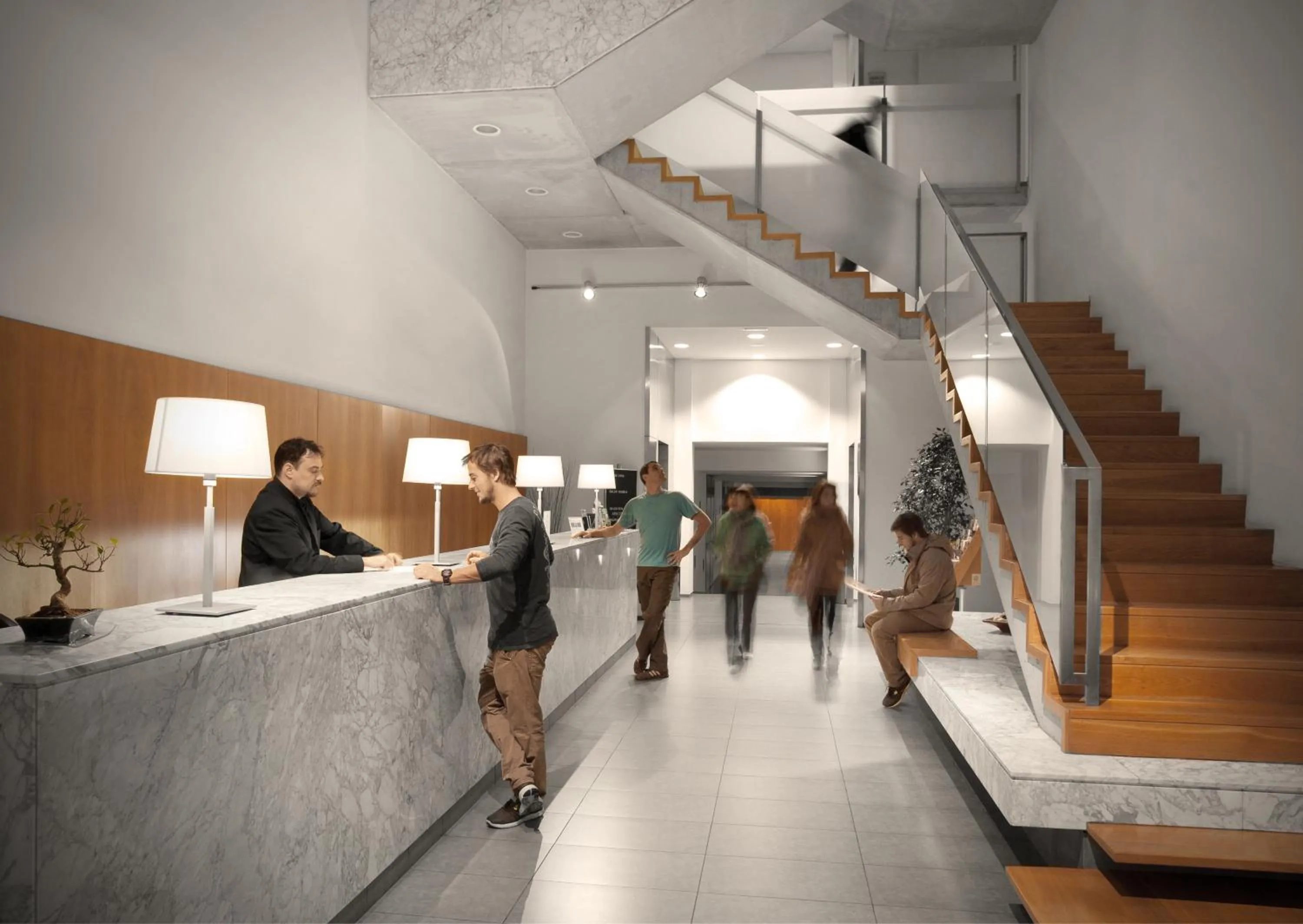 Lobby or reception in Onix Rambla