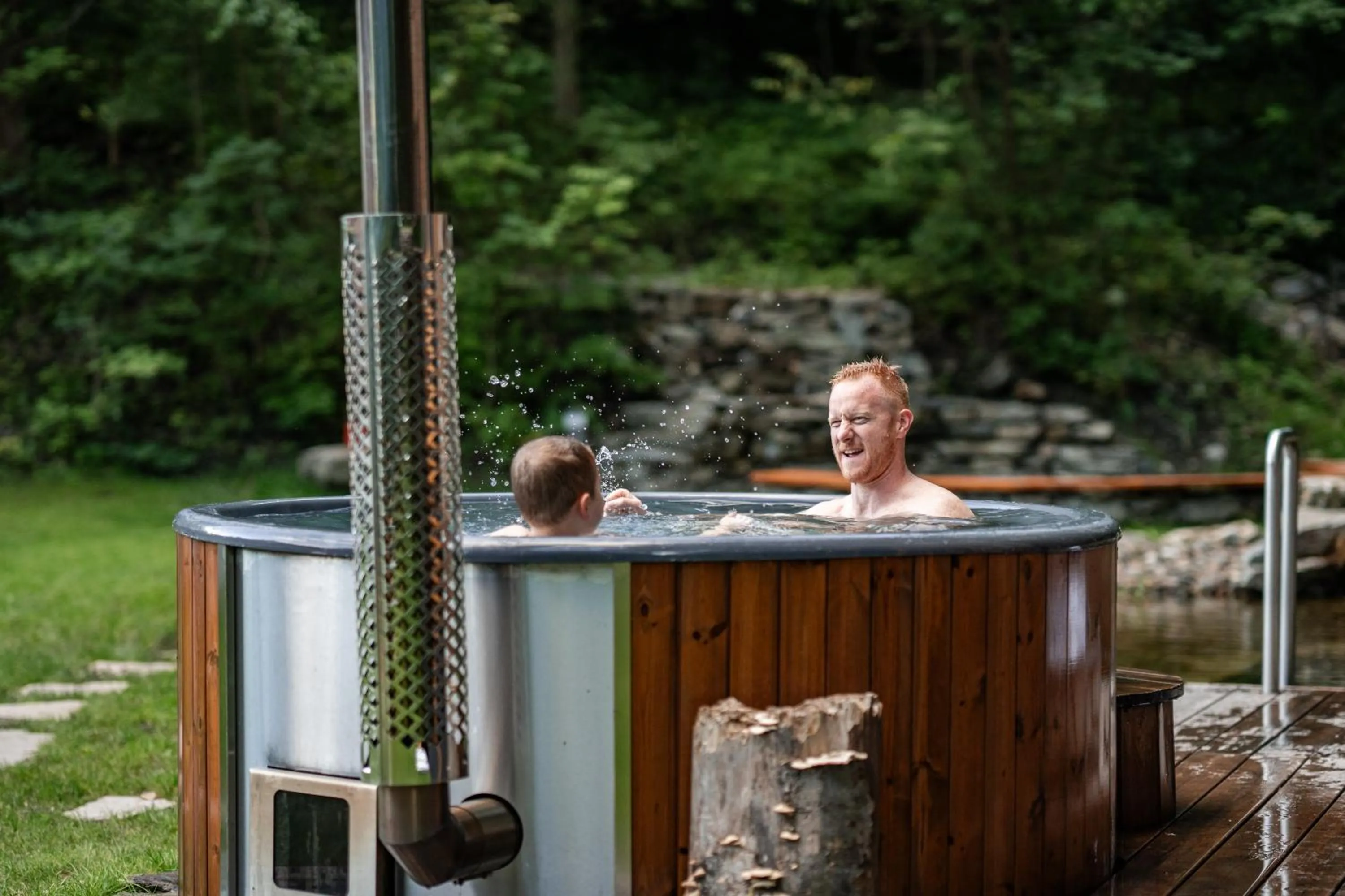 Hot Tub in Apartmány NONE