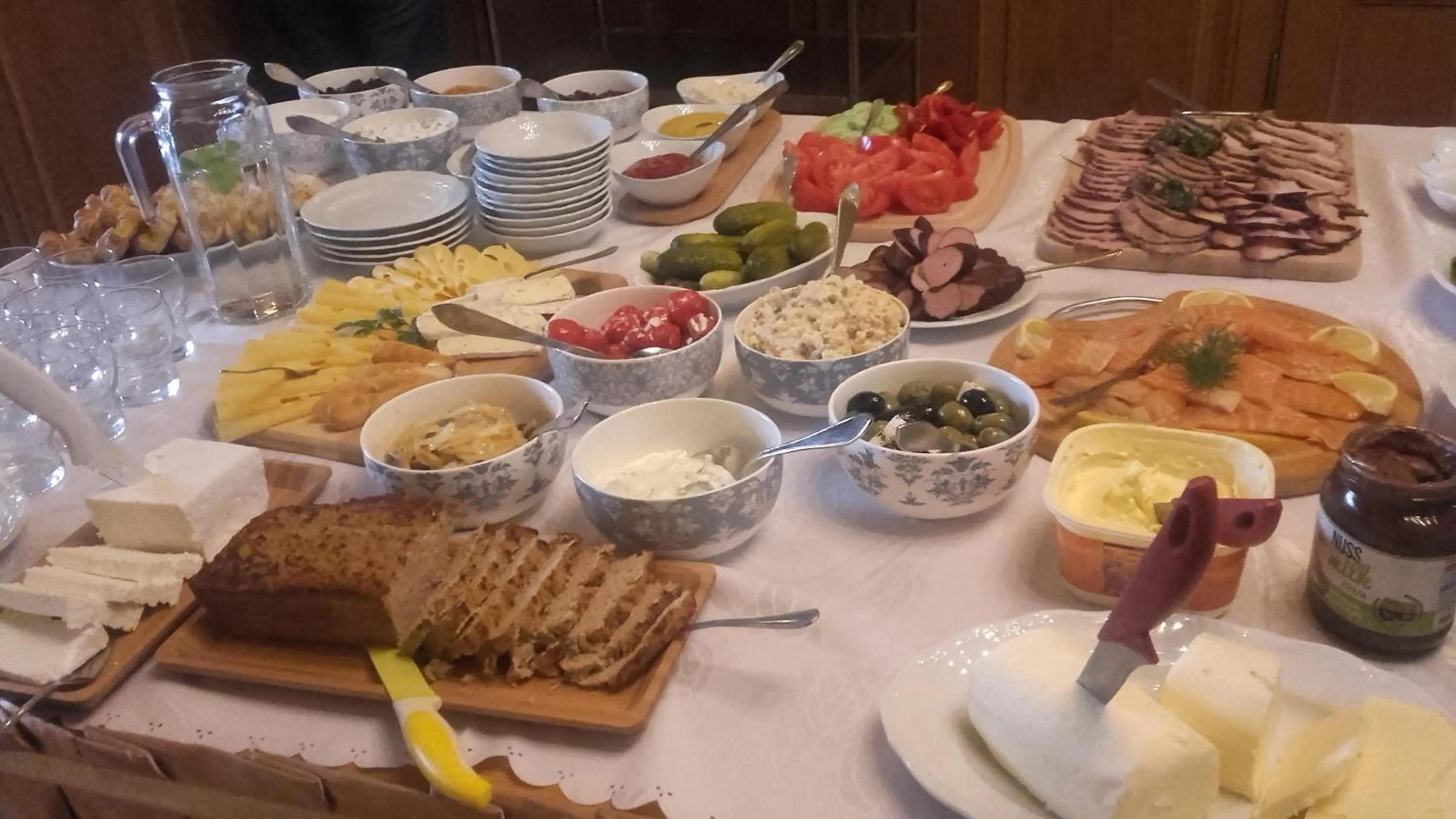 Buffet breakfast in Pensjonat Panorama