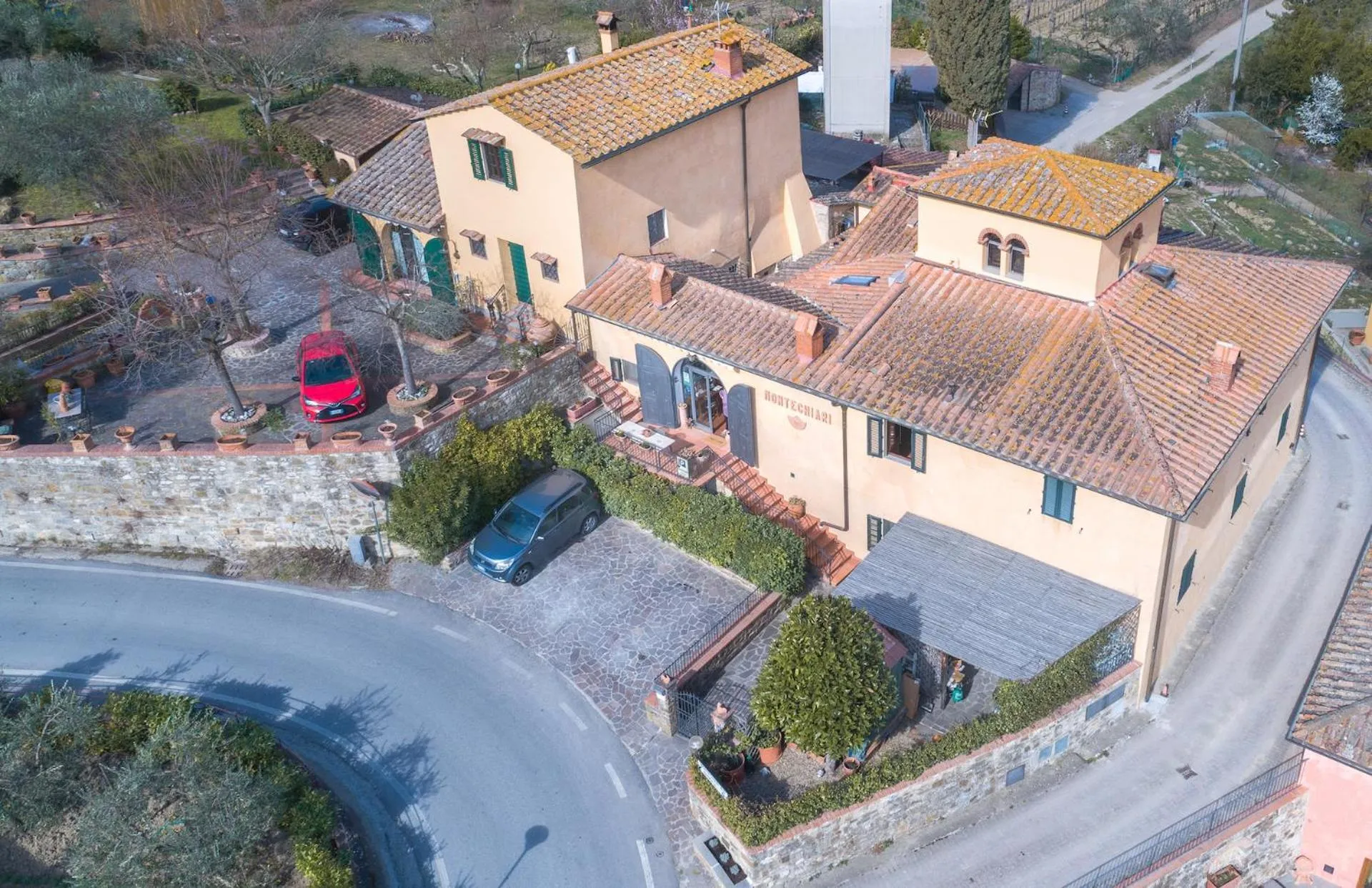 Bird's eye view in Montechiari In Chianti
