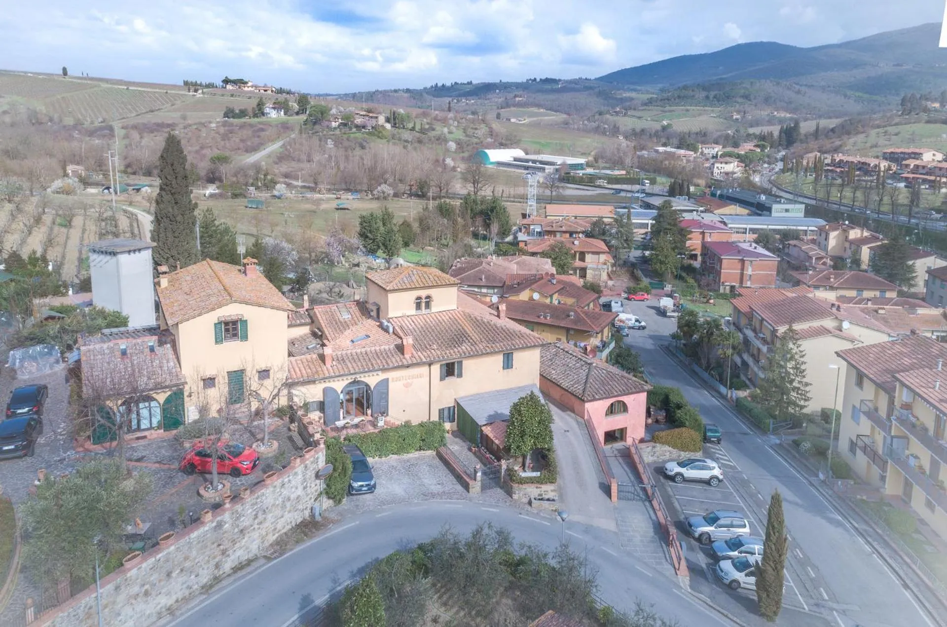 Bird's eye view in Montechiari In Chianti