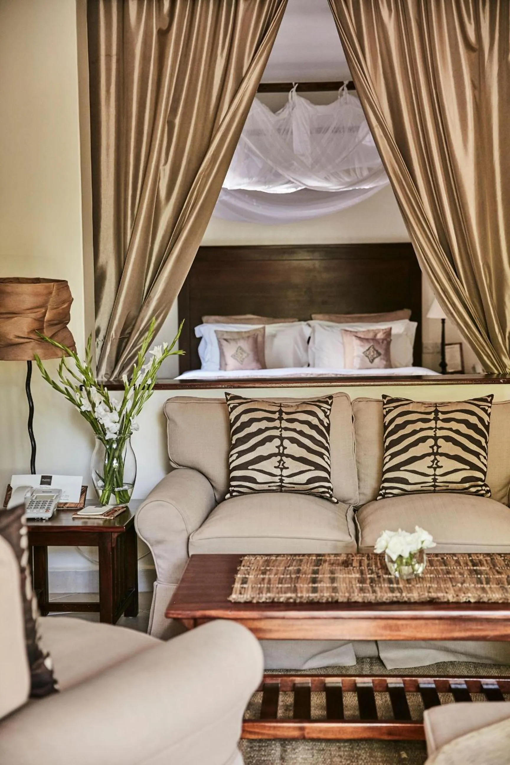 Seating area, Bed in Palacina The Residence & The Suites