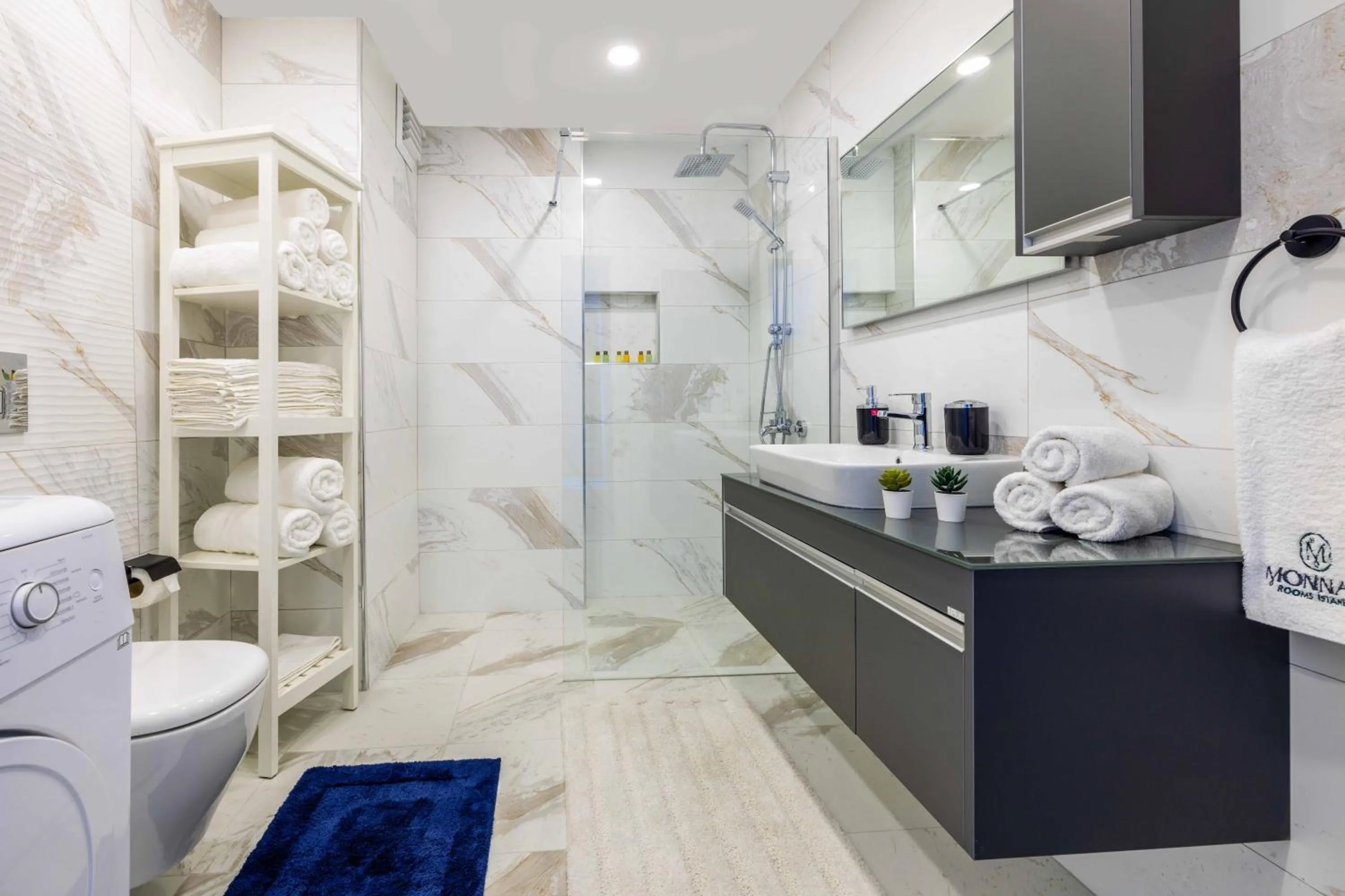 Shower in Monnas Suite