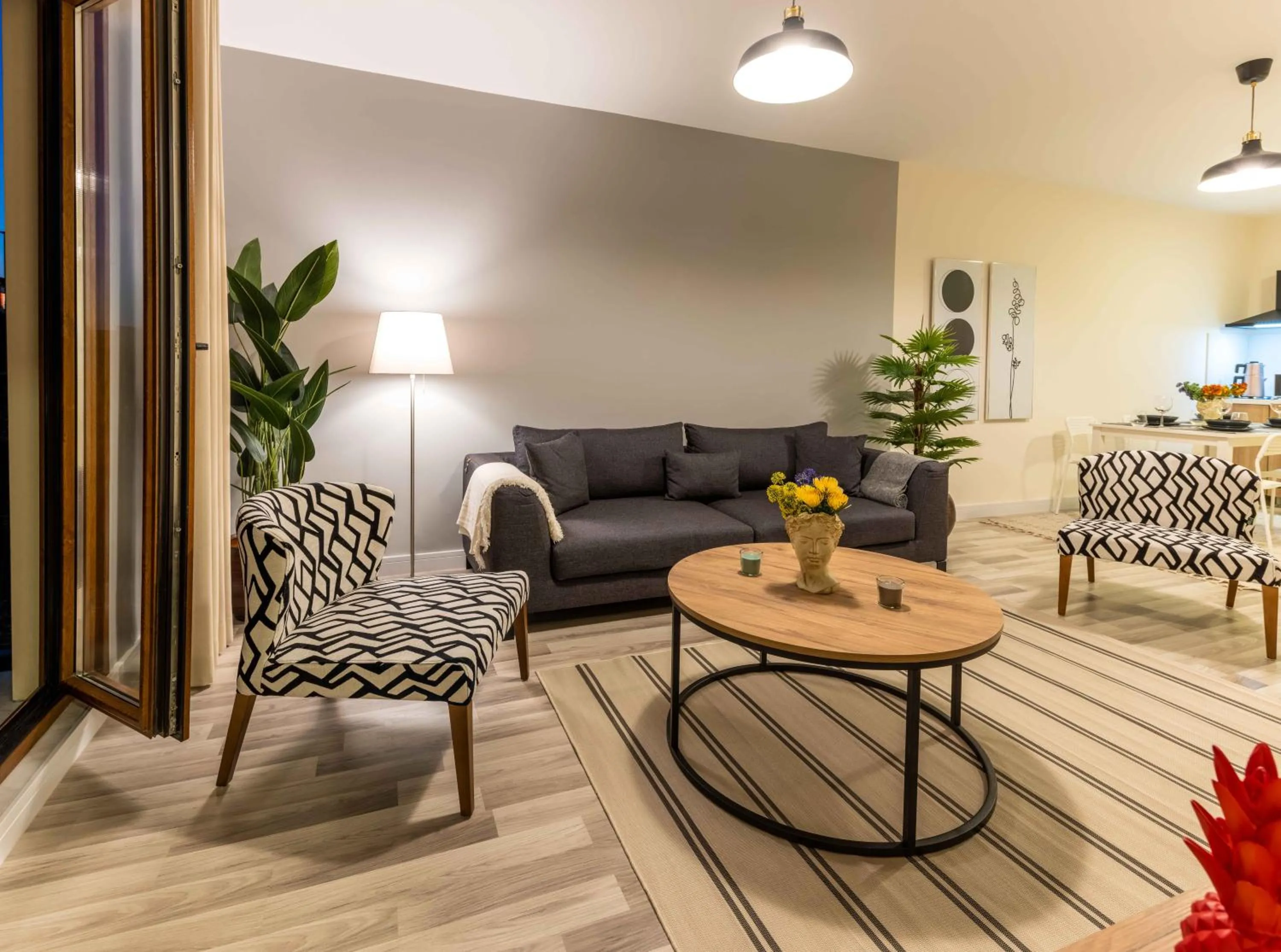 Living room in Monnas Suite