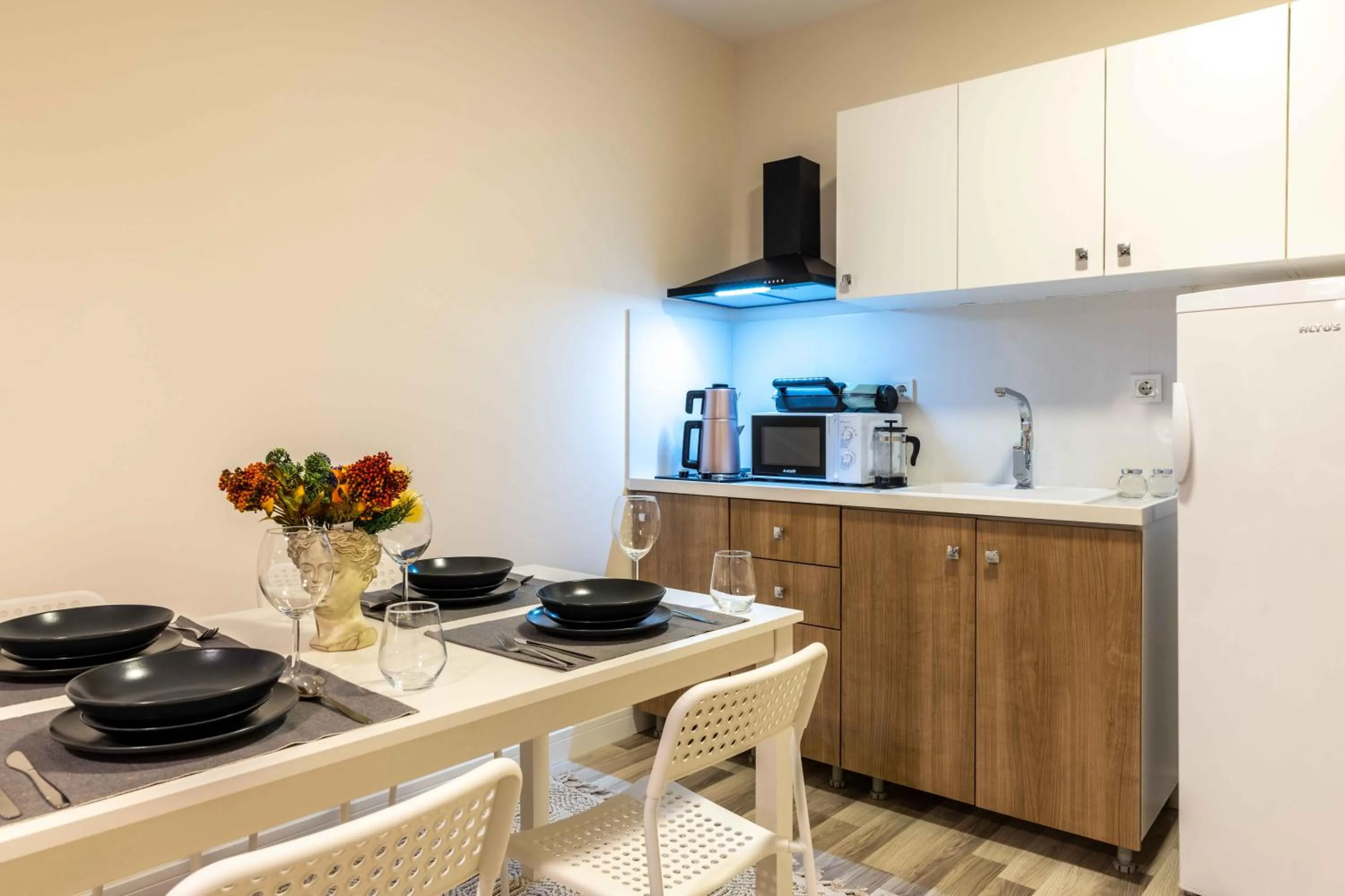 Kitchen or kitchenette in Monnas Suite