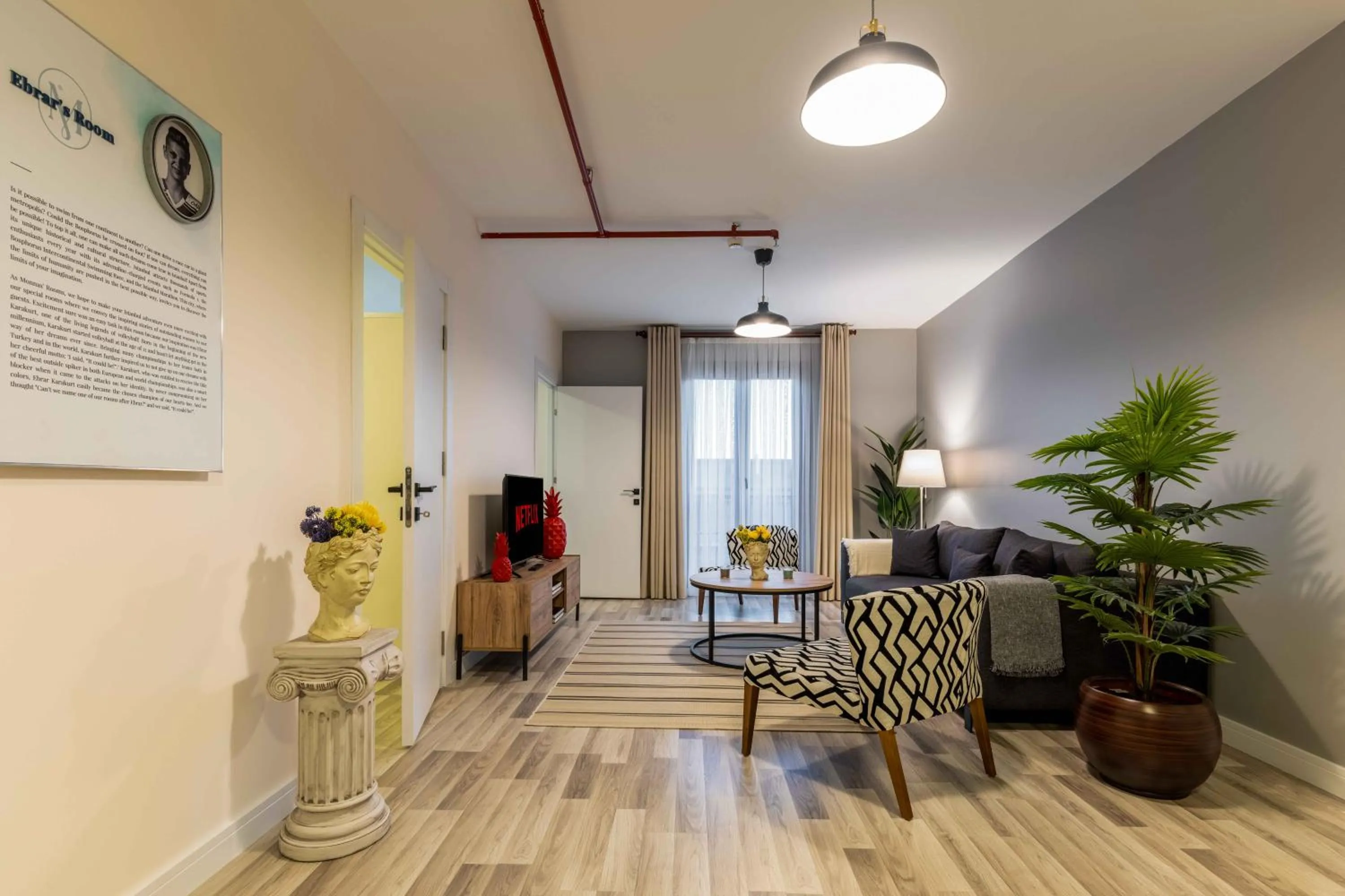 Living room in Monnas Suite