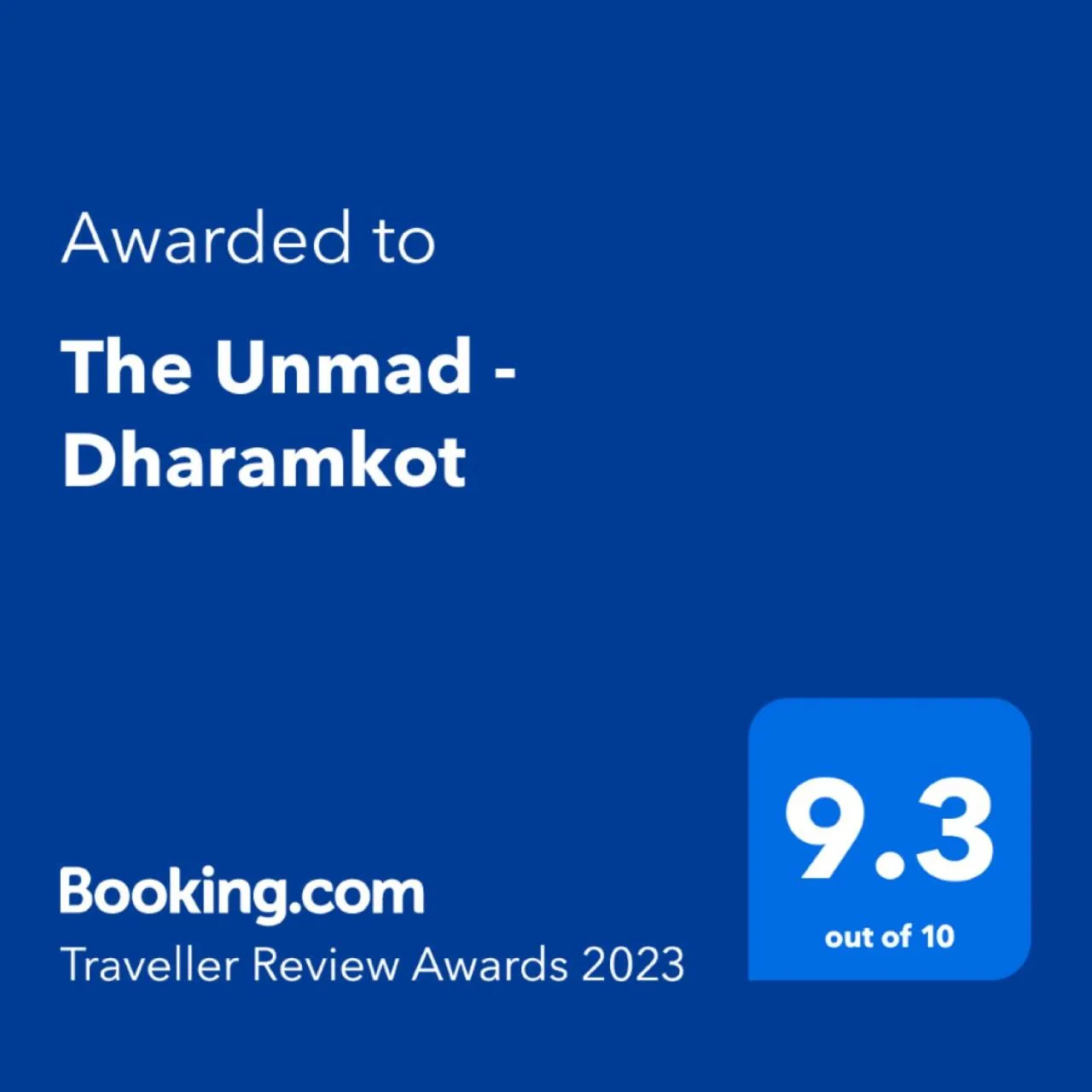 Certificate/Award in The Unmad - Dharamkot