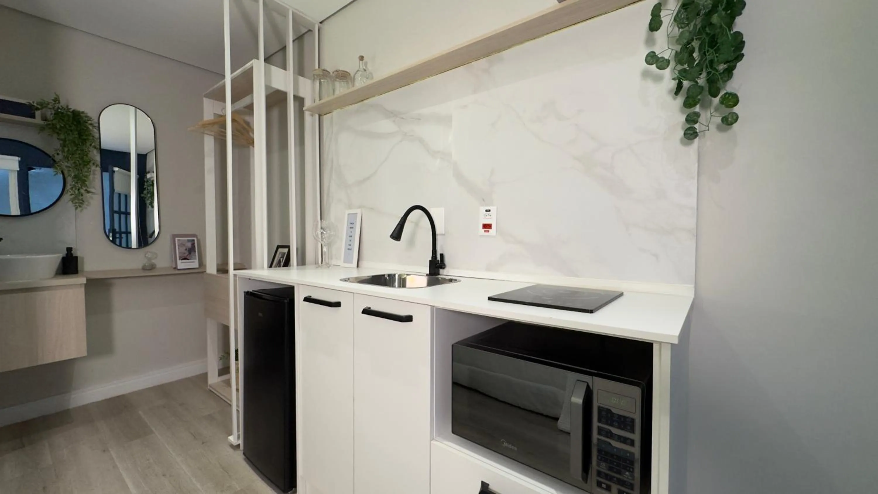 Kitchen or kitchenette in Apê Paulista Alameda Santos