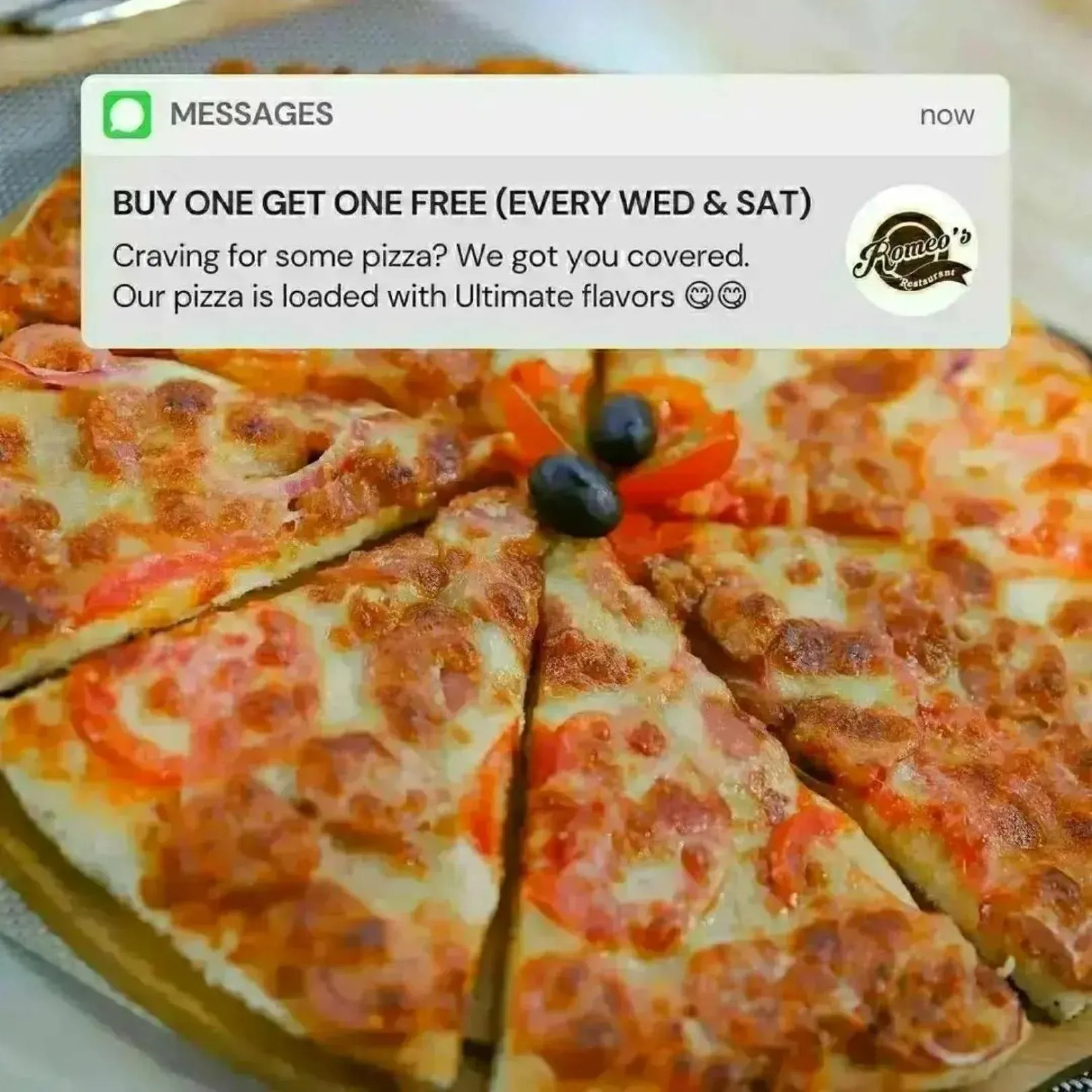 Food in Romeos Hotel