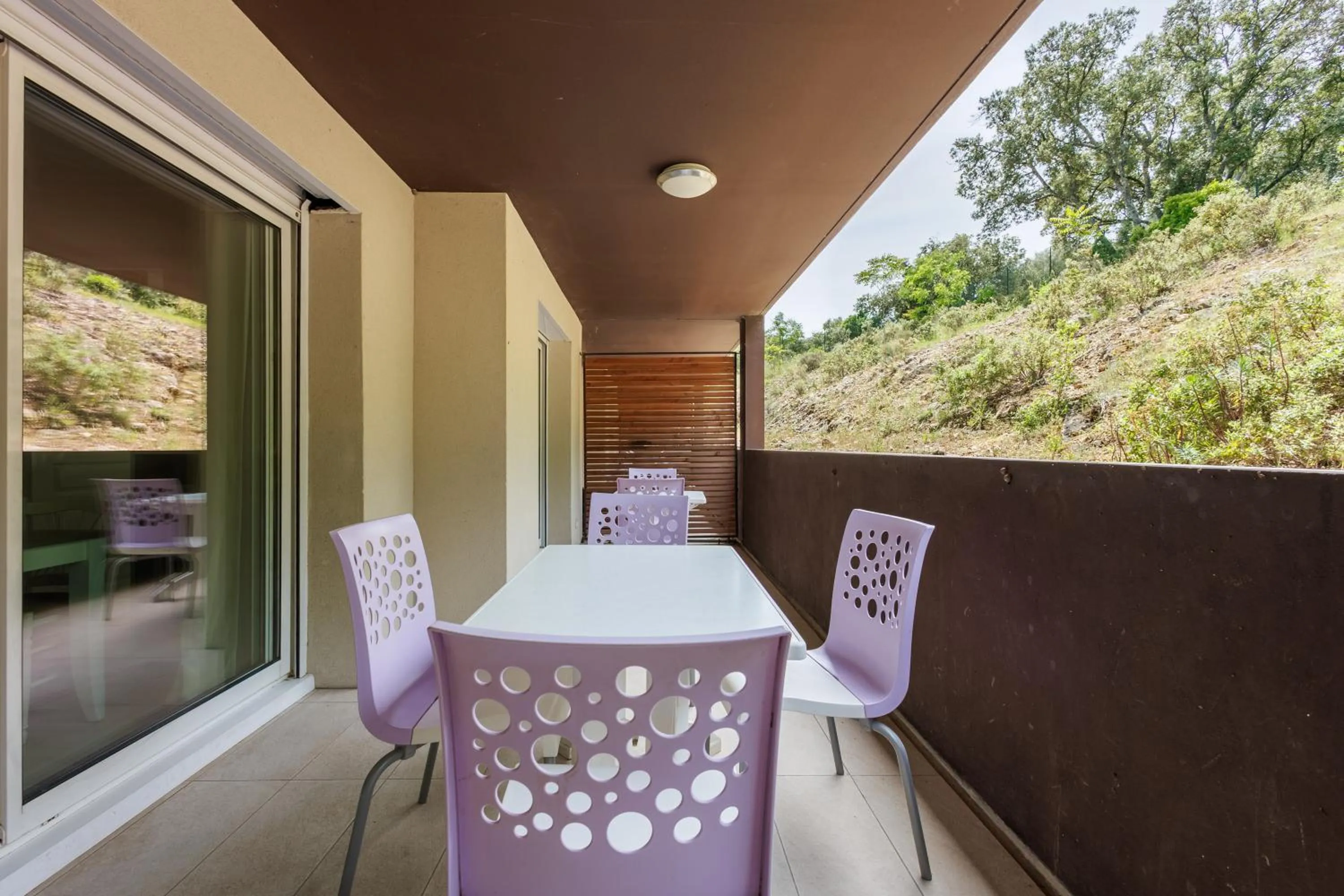 Balcony/Terrace in Residhotel Résidence Pont du Gard