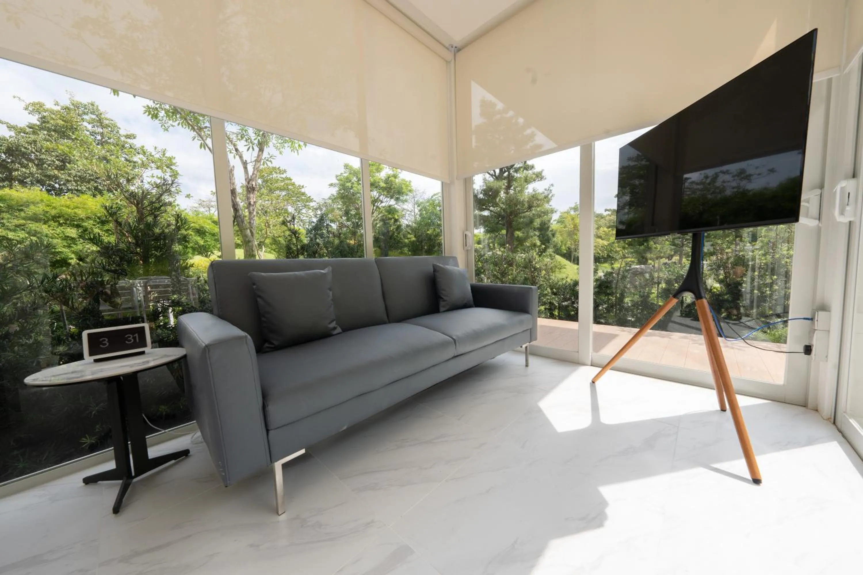 Living room in Garden Pod at Gardens by the Bay