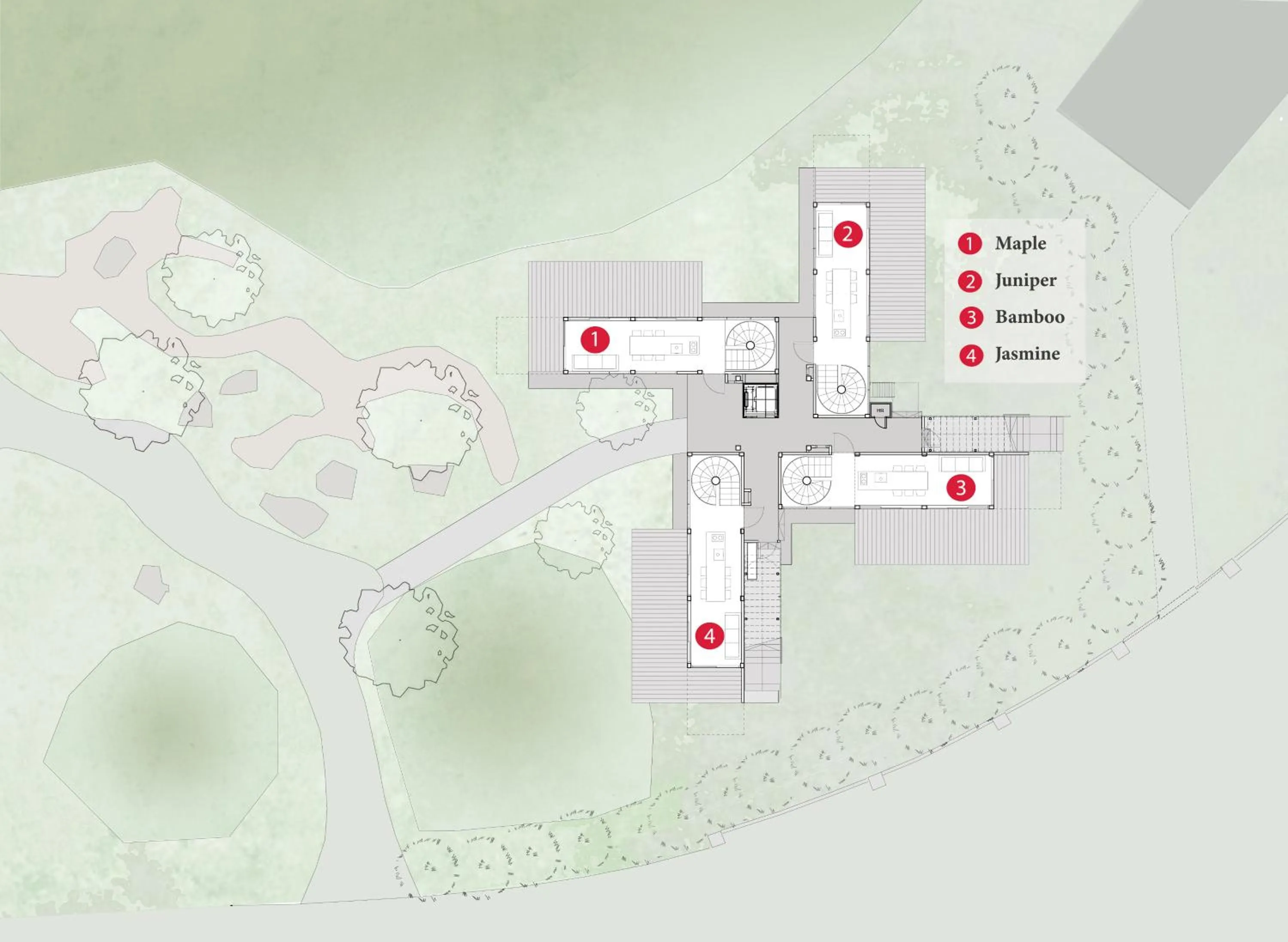 Floor plan in Garden Pod at Gardens by the Bay