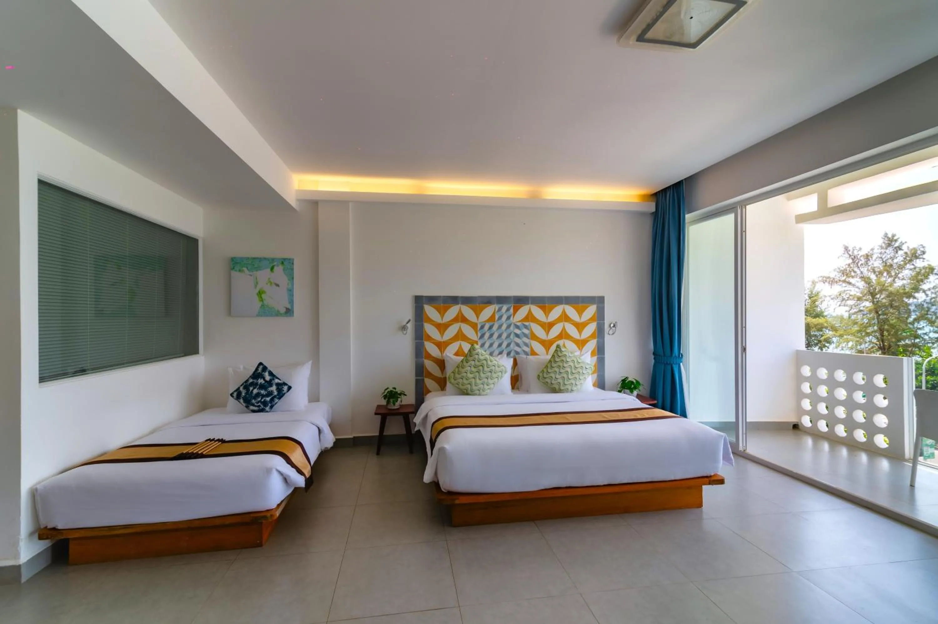 Bed in Naiya Sea Resort