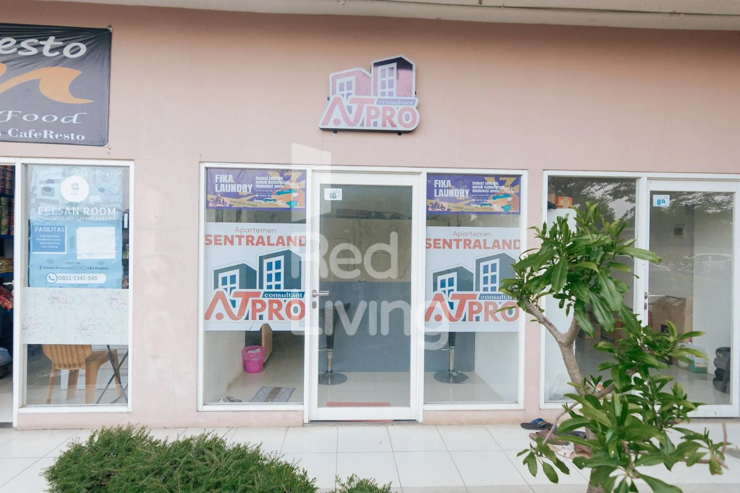 Property building in Redliving Apartemen Grand Sentraland - AT Properti Tower Pink