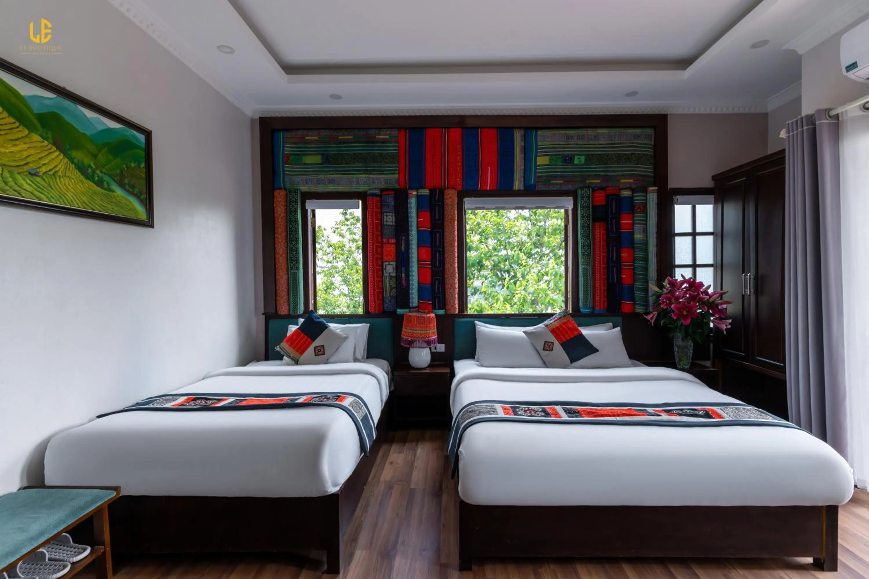 Bed in Le Boutique Sapa Hotel