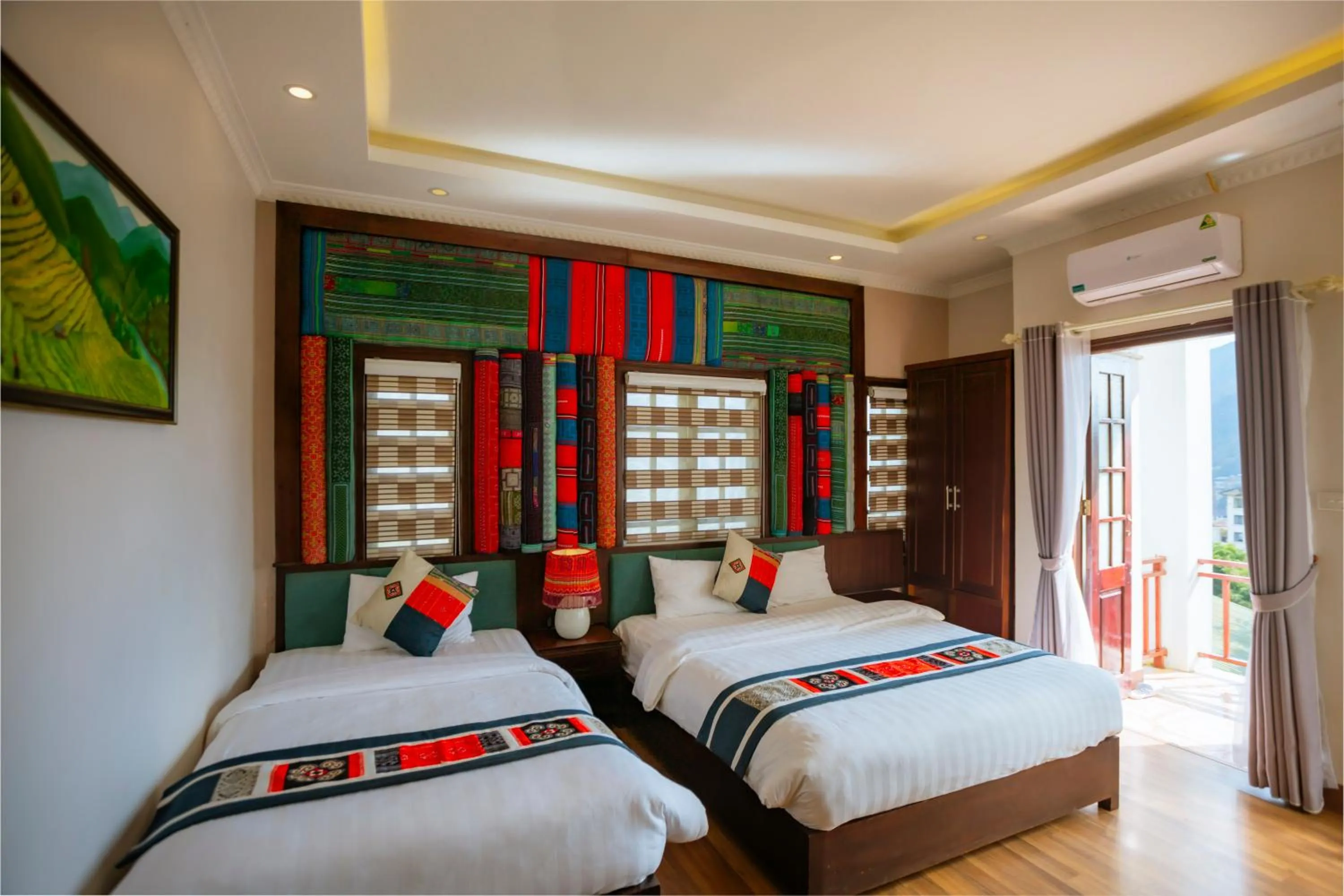 Bed in Le Boutique Sapa Hotel