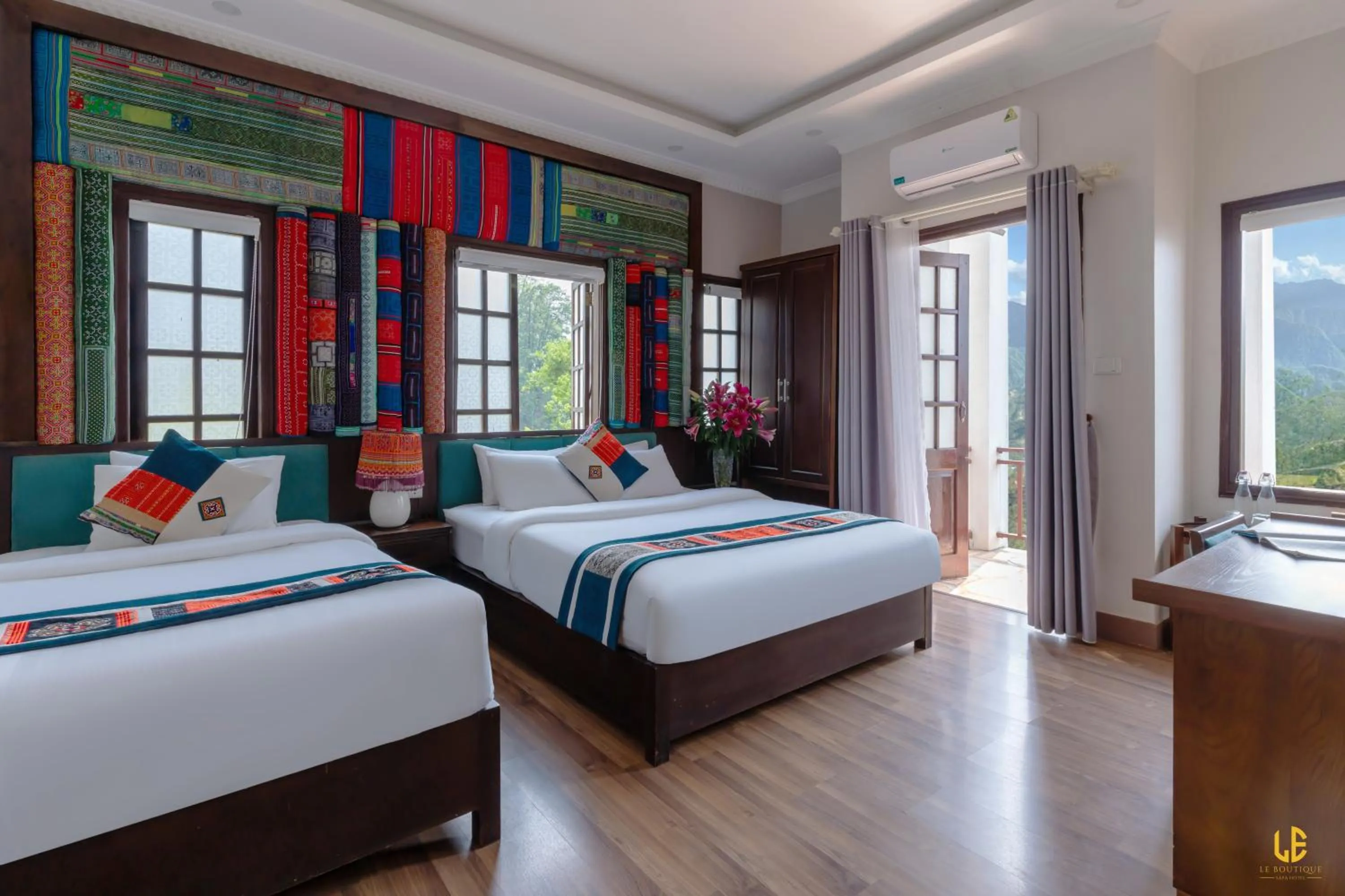 Bed in Le Boutique Sapa Hotel