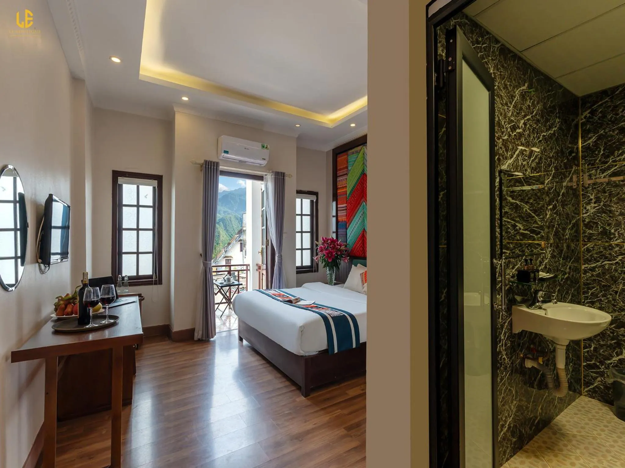 Bed in Le Boutique Sapa Hotel