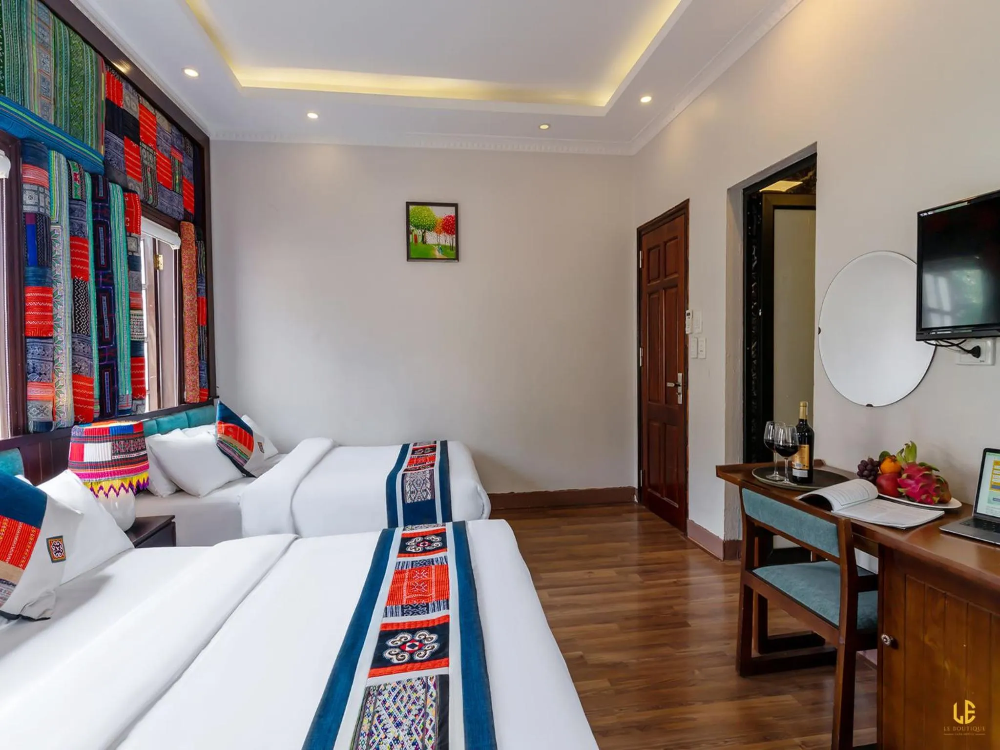 Bed in Le Boutique Sapa Hotel