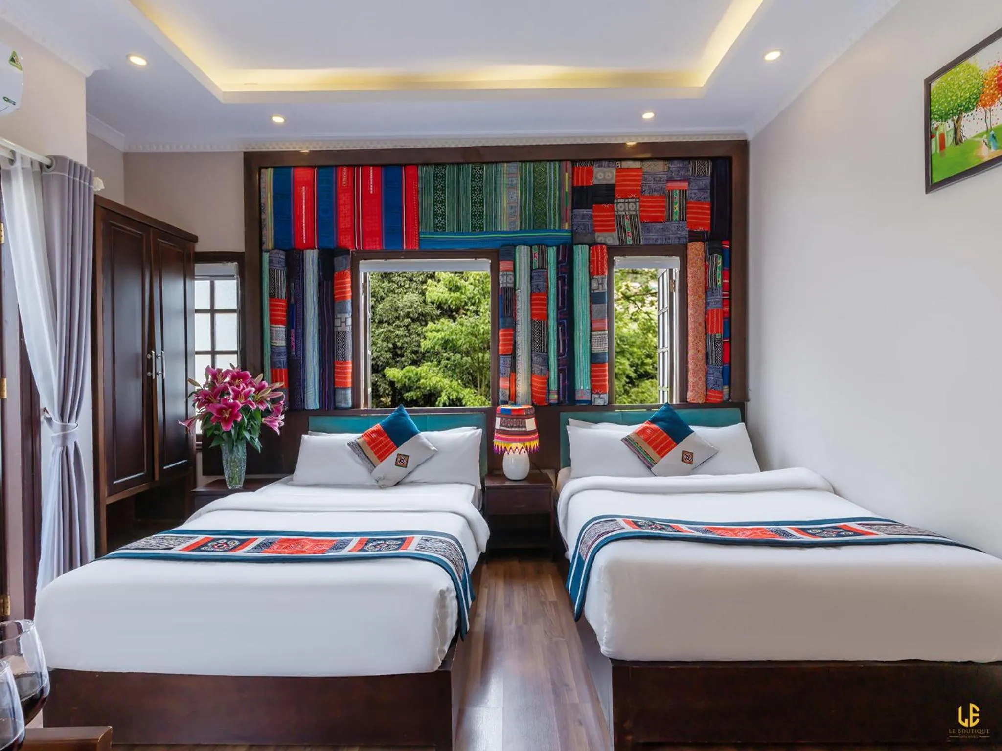 Bed in Le Boutique Sapa Hotel