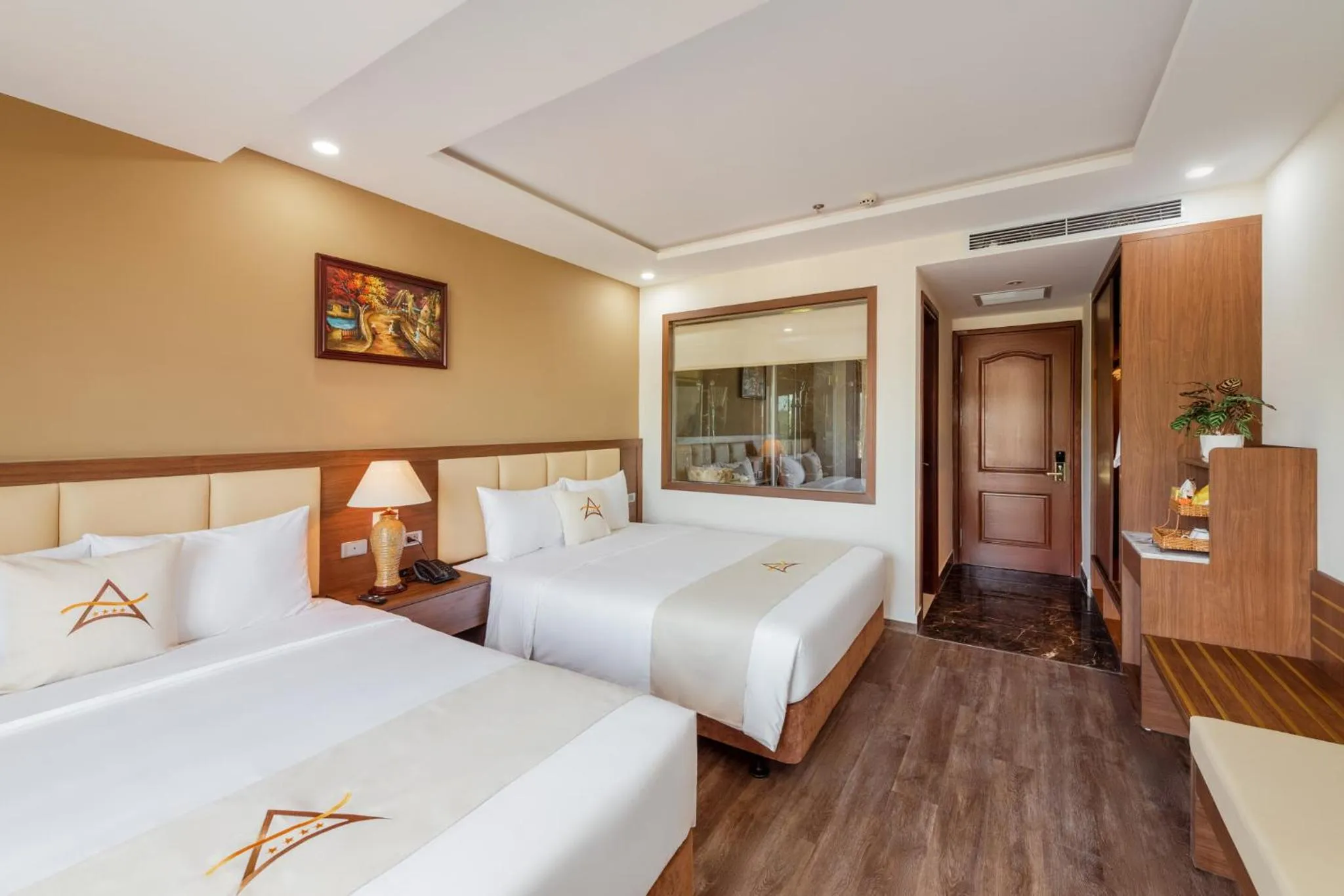 Bed in Aquasun Hotel Phu Quoc