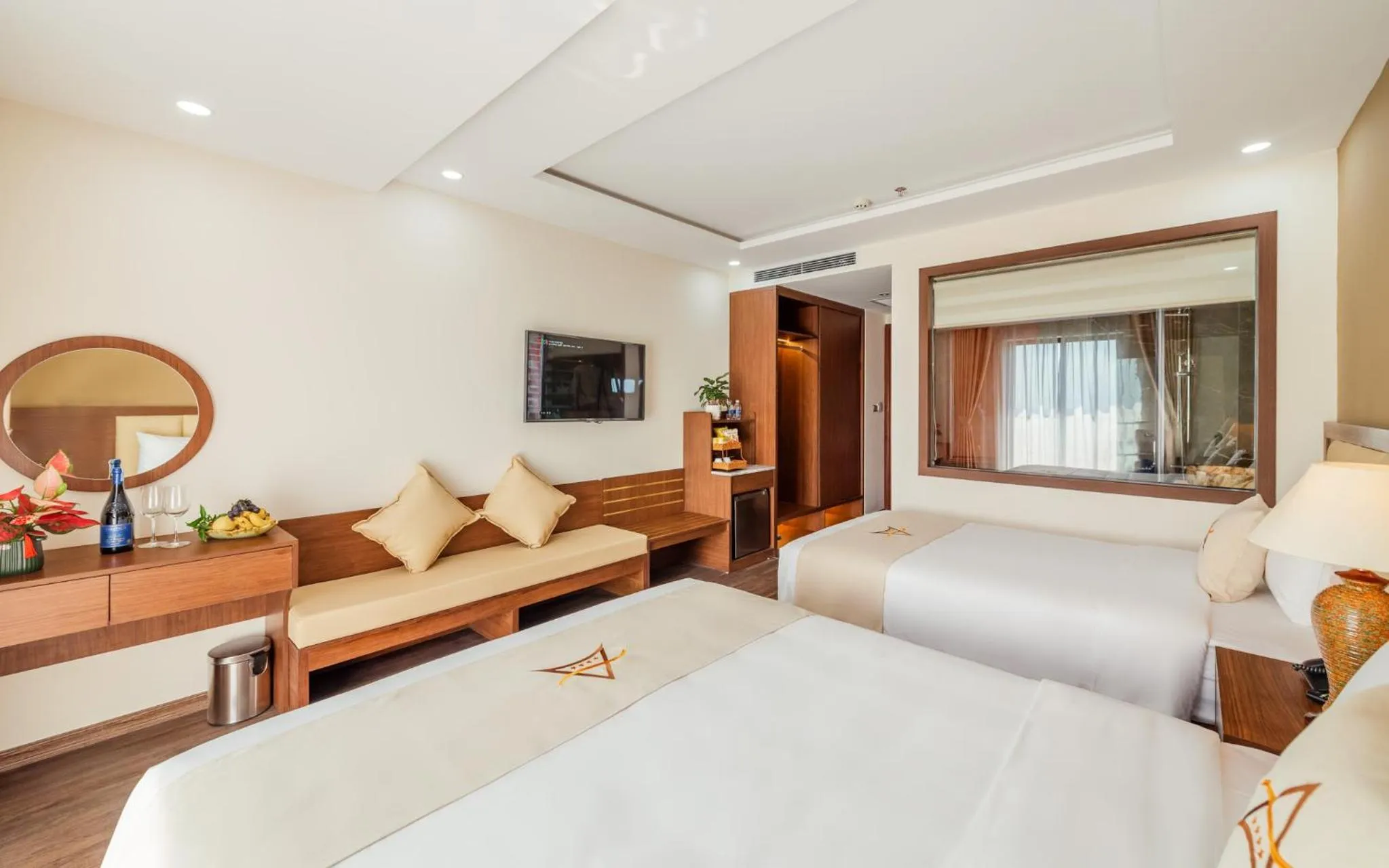 Photo of the whole room, Bed in Aquasun Hotel Phu Quoc