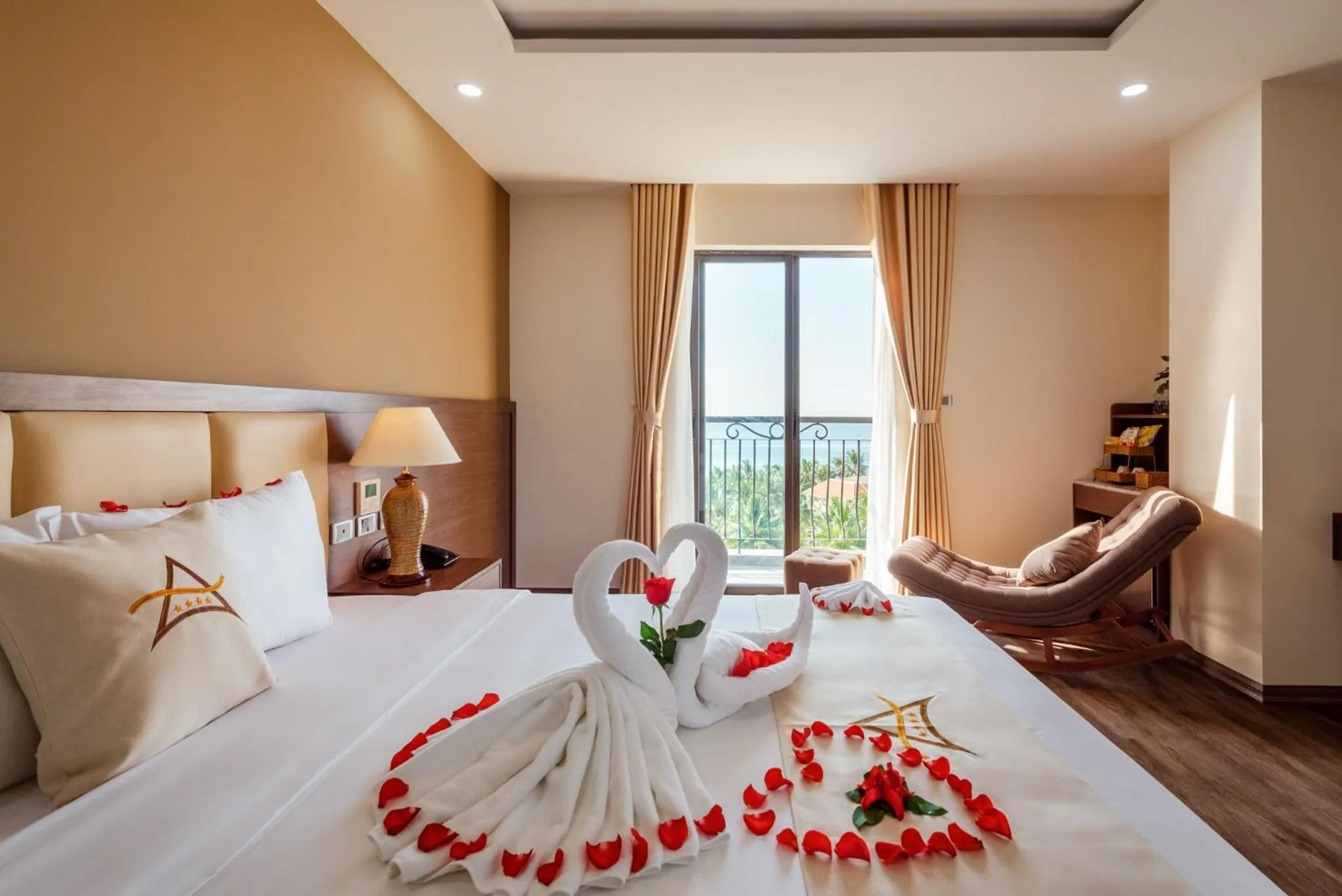 Photo of the whole room, Bed in Aquasun Hotel Phu Quoc