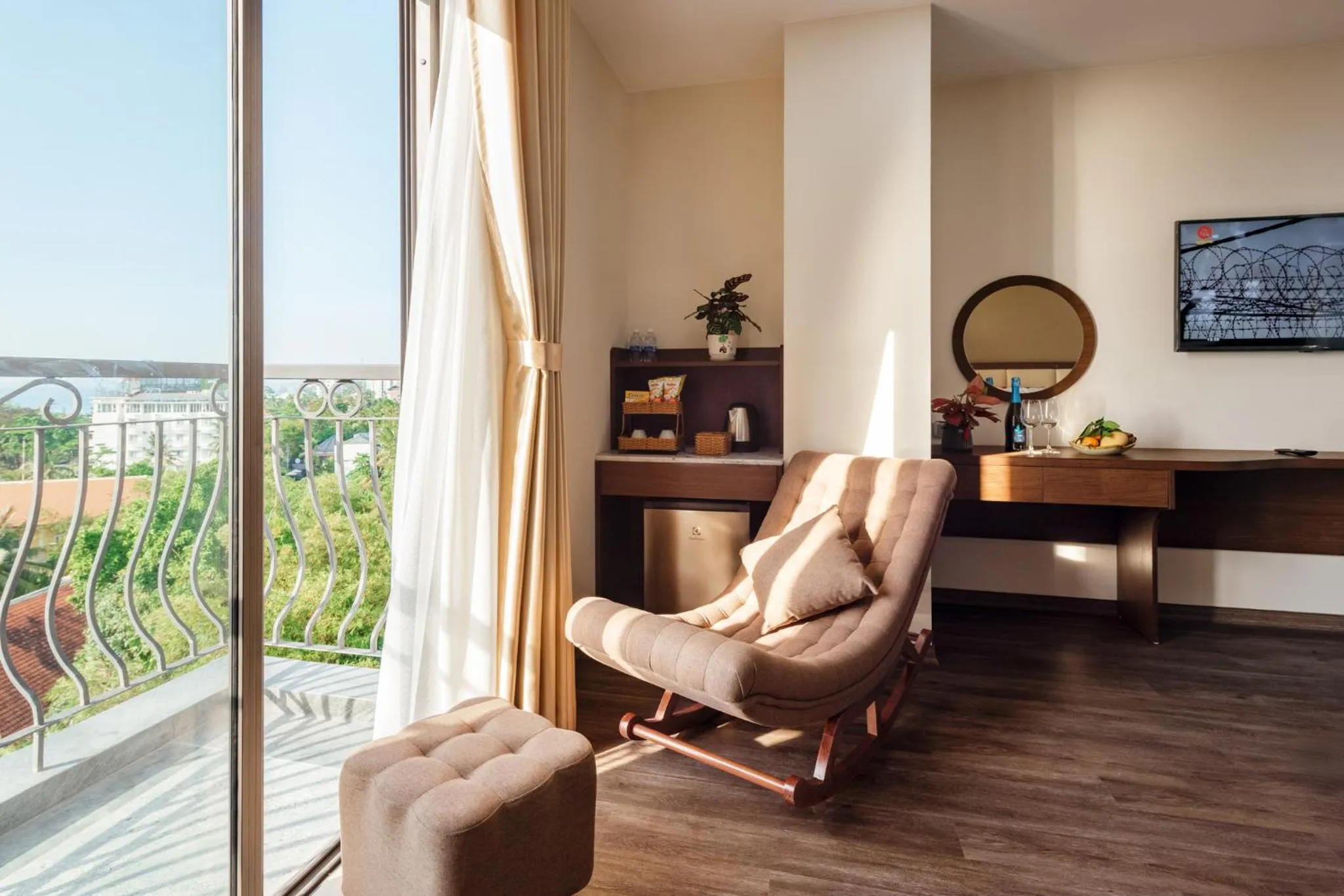 Seating area in Aquasun Hotel Phu Quoc