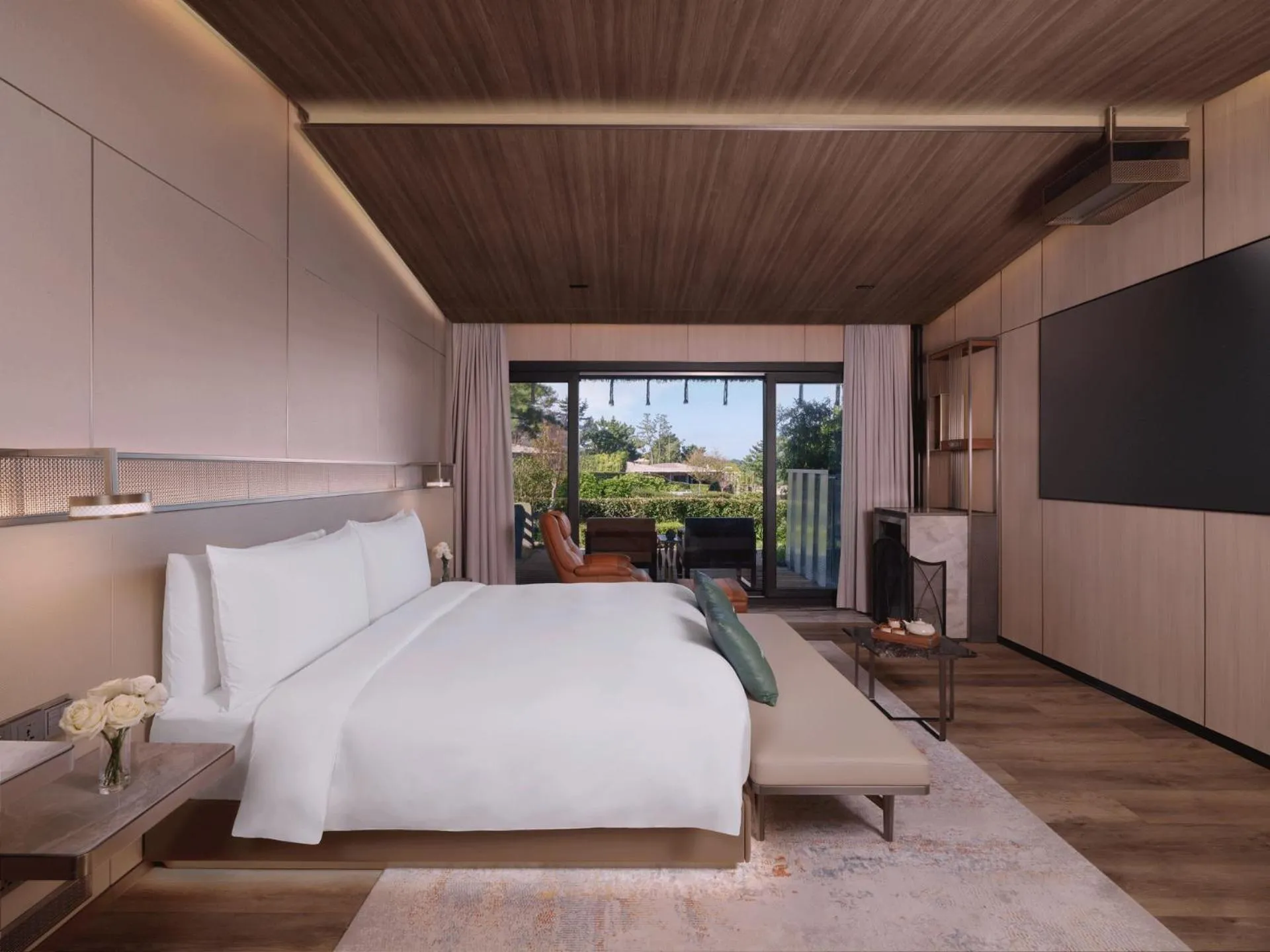 Bed in Amber Pure Hill Hotels & Resorts Jeju