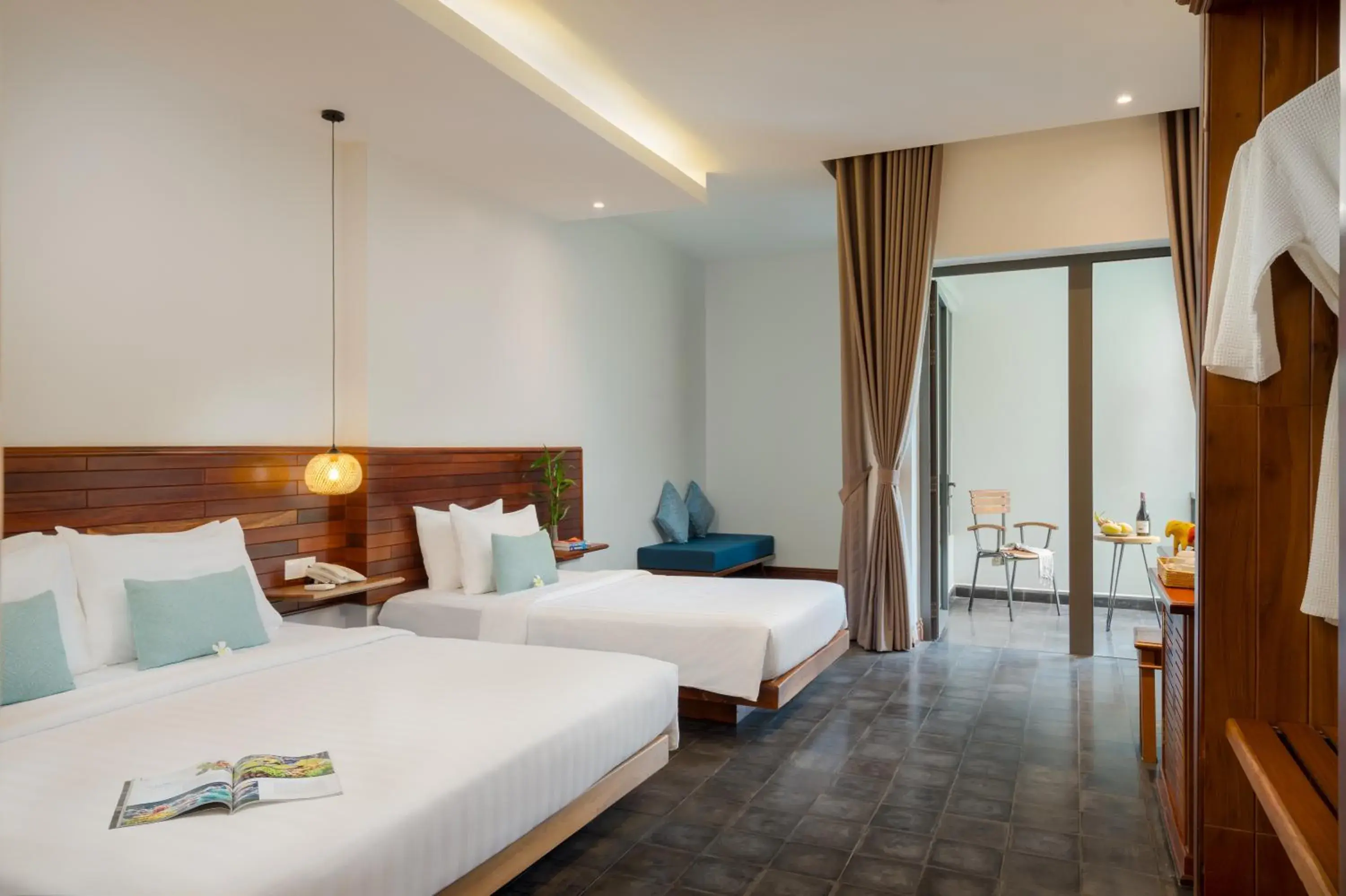 Triple Room with Balcony in Khmer House Boutique Triple Room with Balcony in Khmer House Boutique