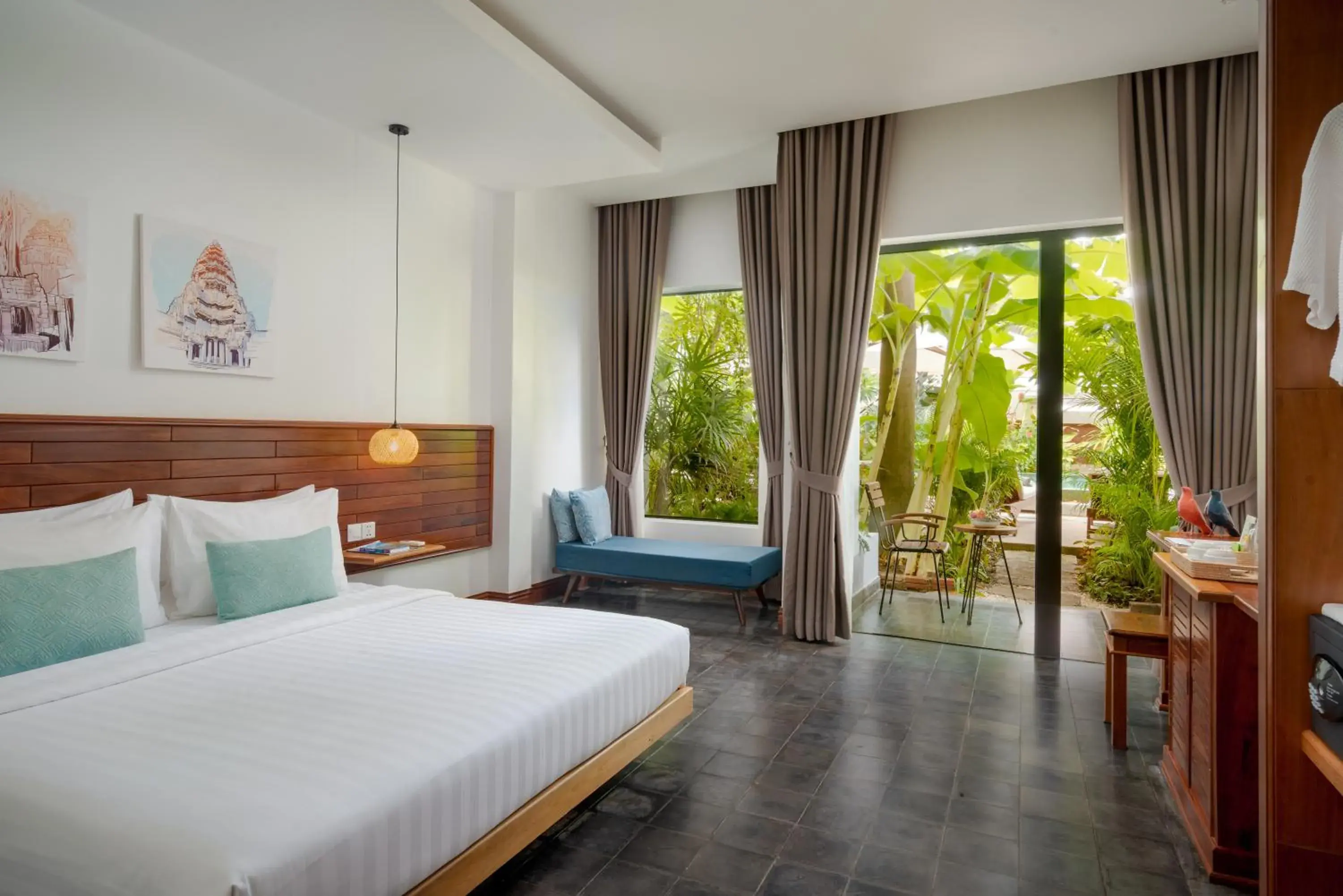 Deluxe Double Room with Balcony in Khmer House Boutique Deluxe Double Room with Balcony in Khmer House Boutique
