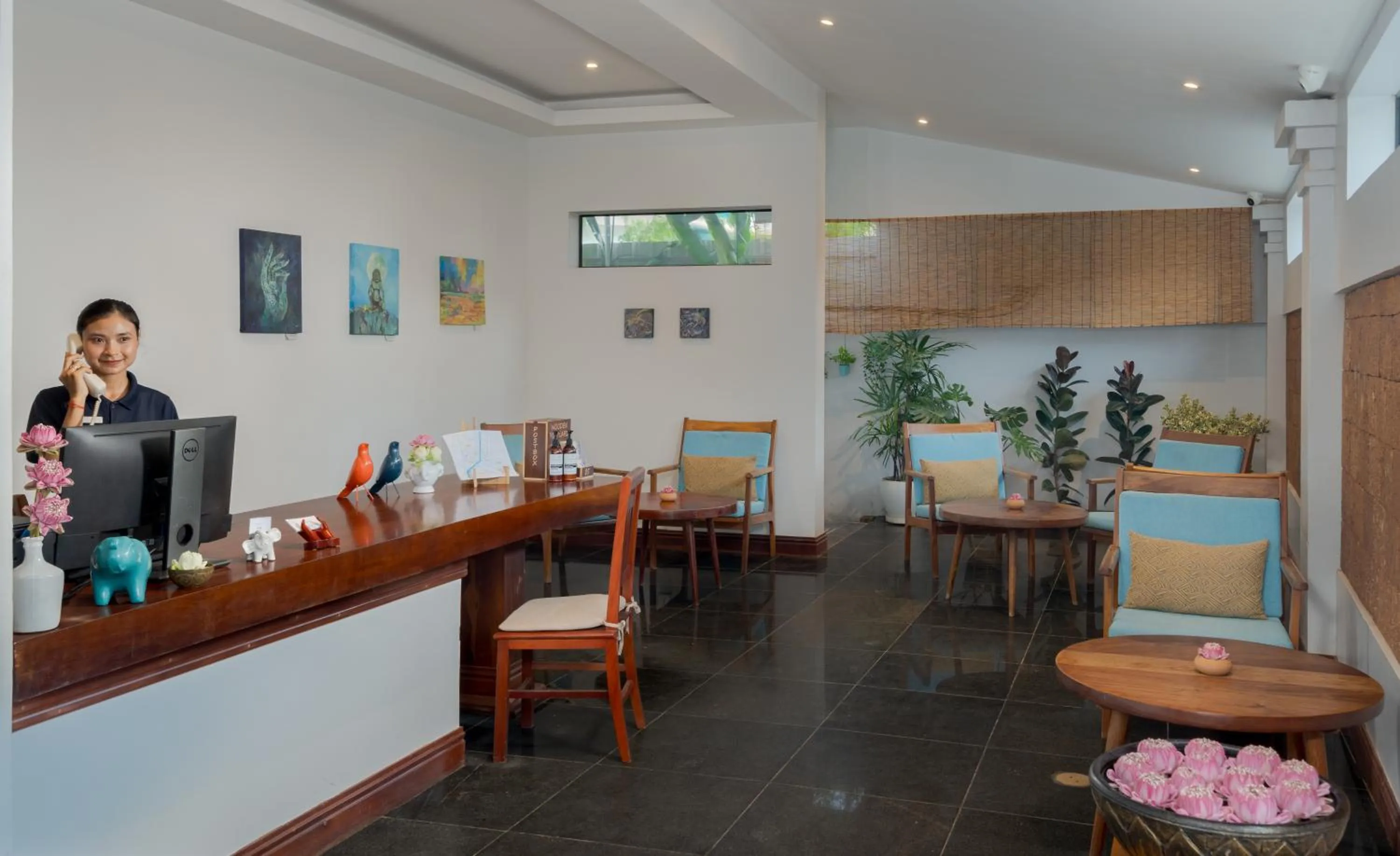 Lobby or reception in Khmer House Boutique
